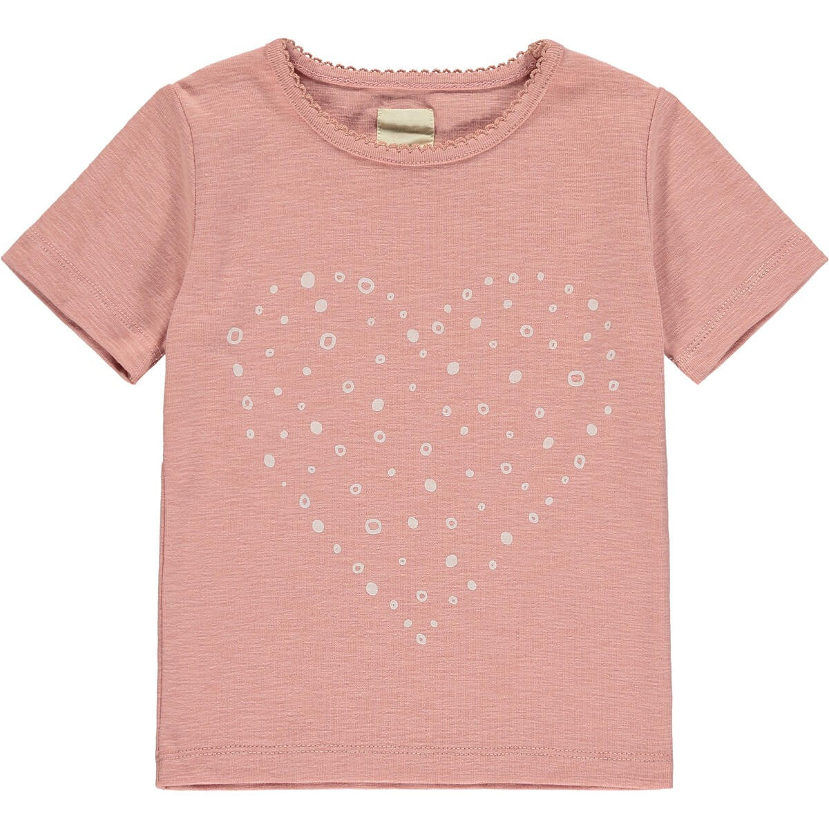 Printed Heart Basic T-shirt