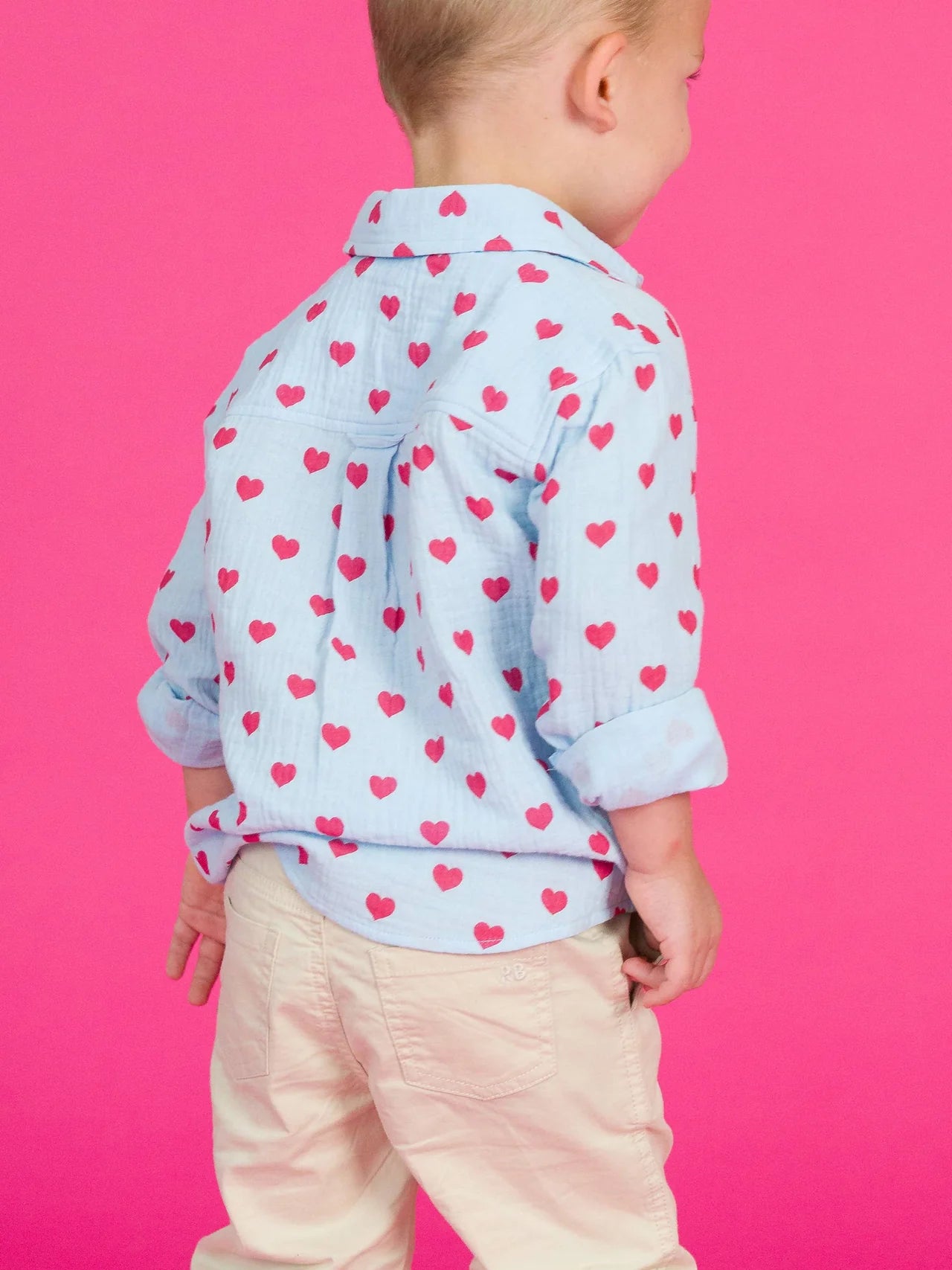 Steal Your Heart Long Sleeve Button Down