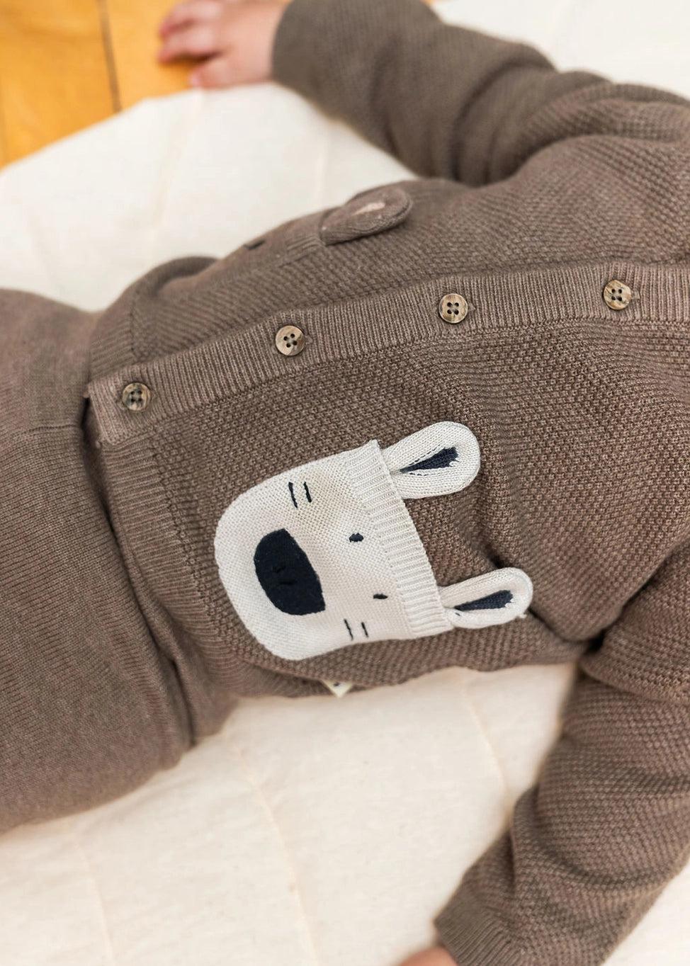 Gender Neutral Animal Pocket Baby Cardigan