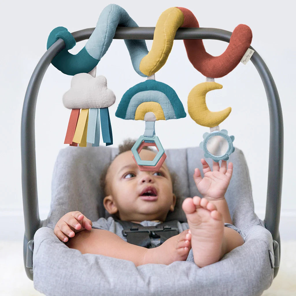 Rainbow Spiral Car Seat Activity Toy