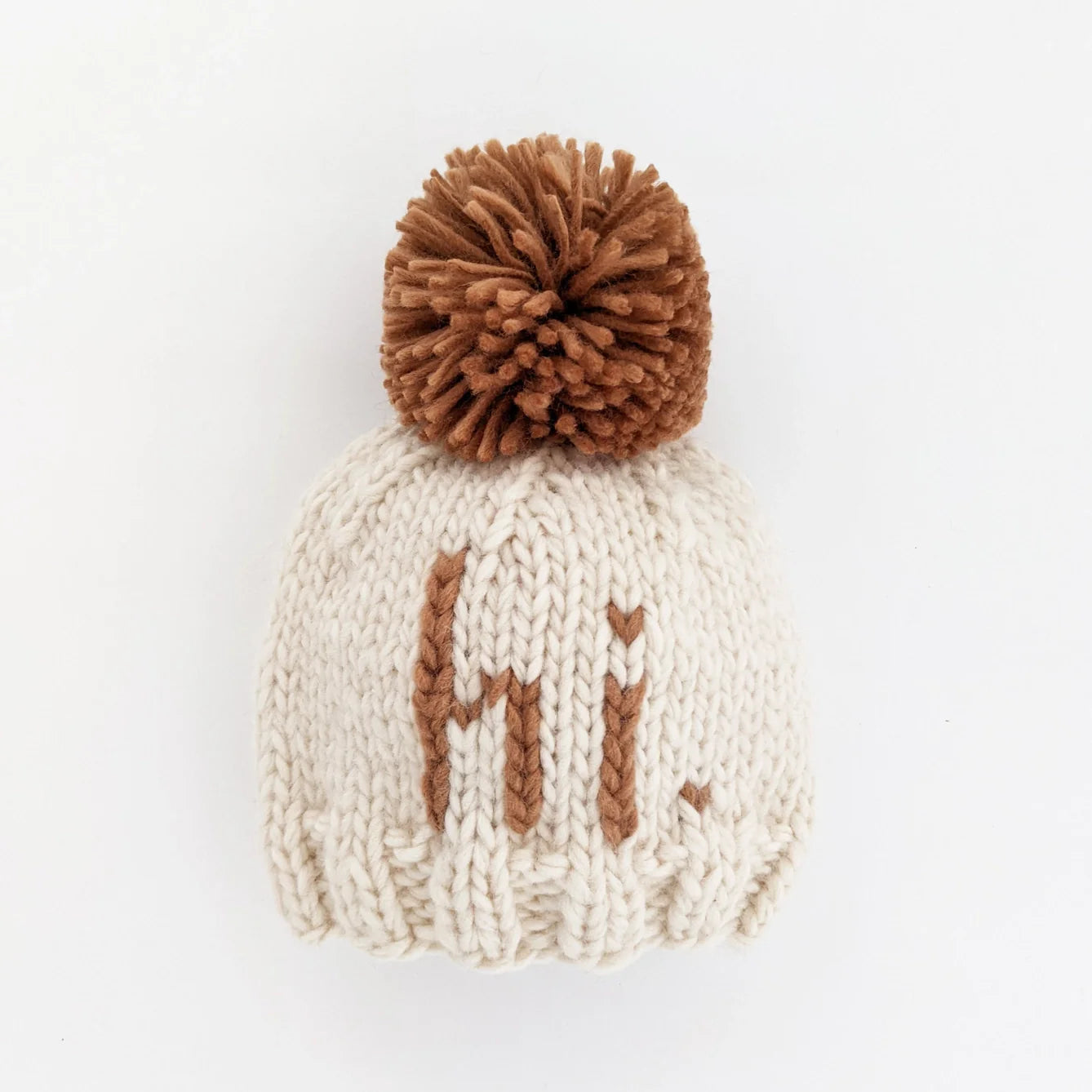 Hi Hand Knit Beanie