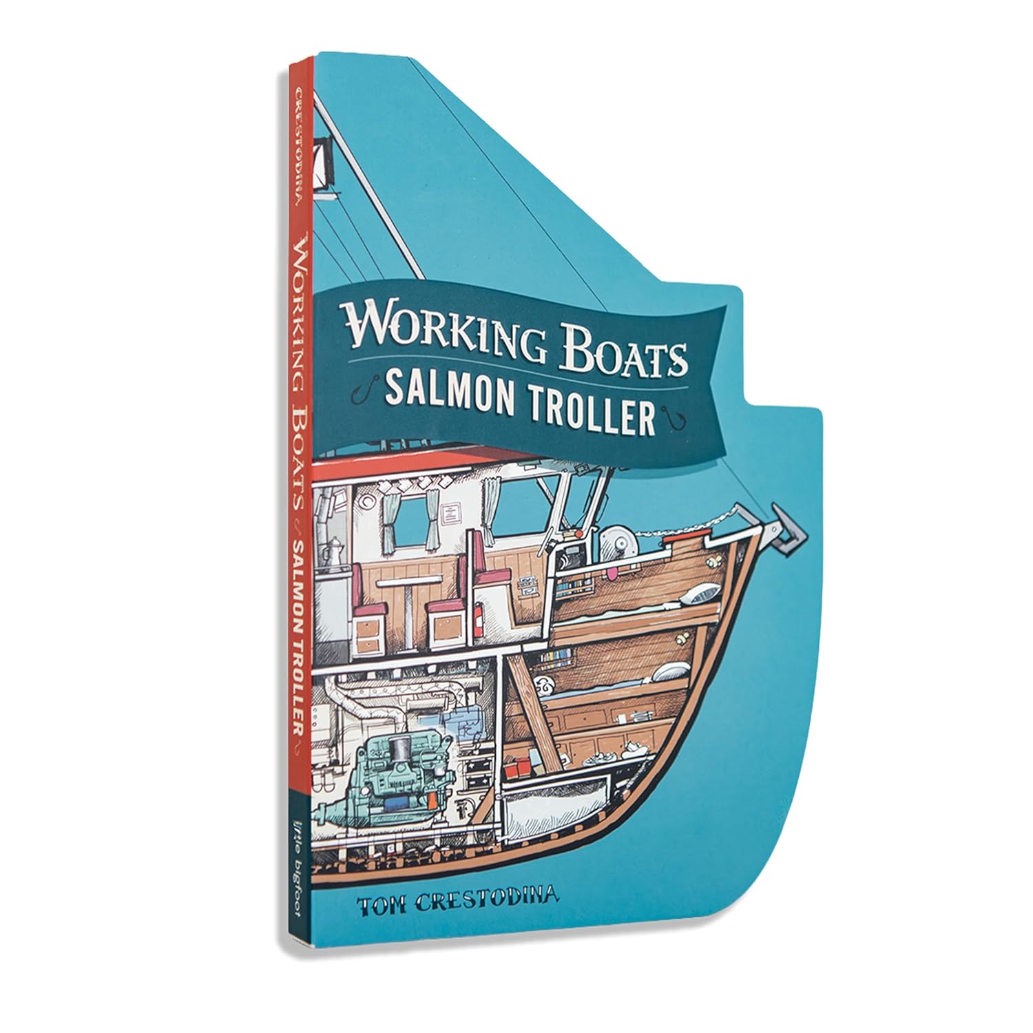 Working Boats: Salmon Troller: A Boat-Shaped Look-Inside Board Book