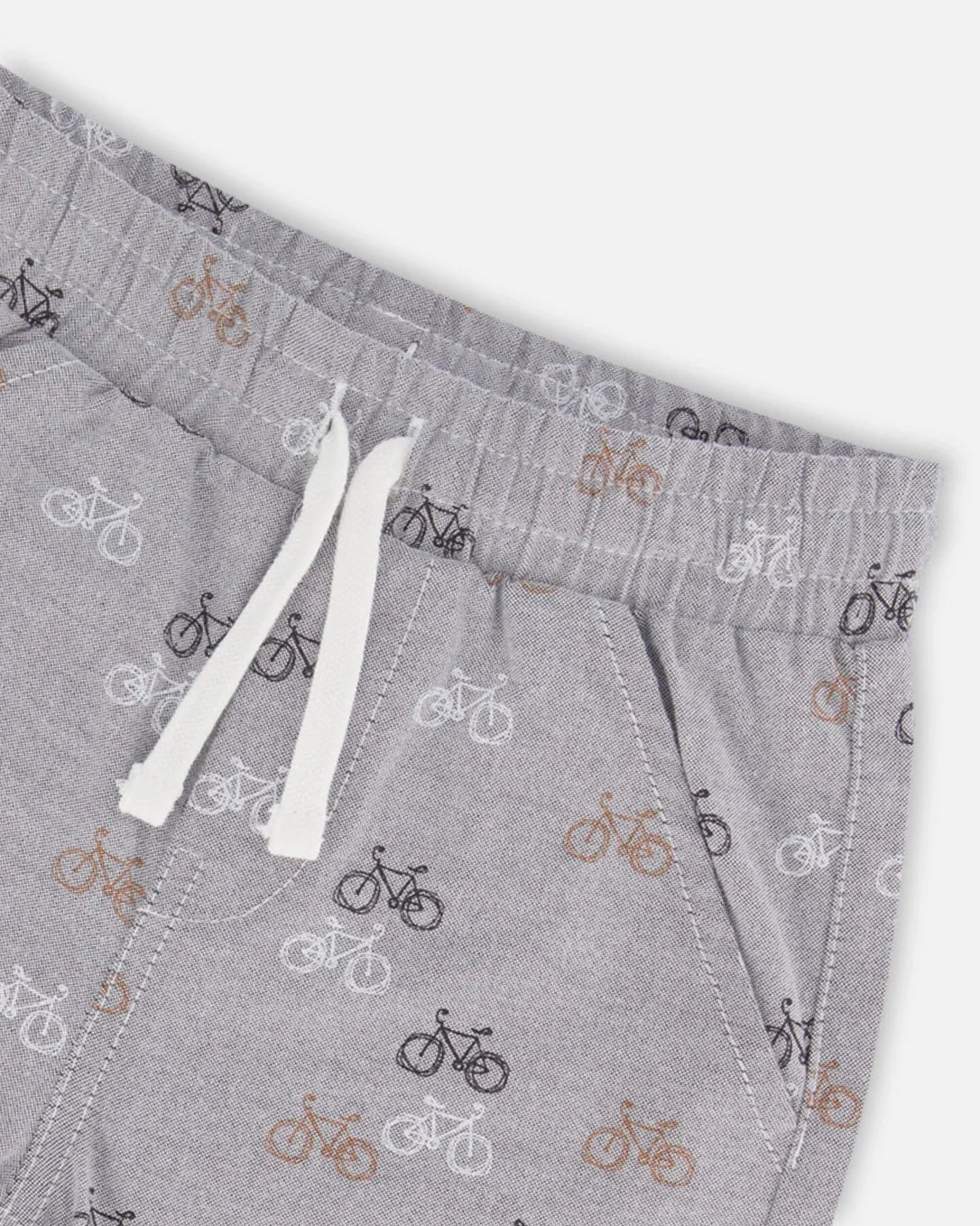 Printed Chambray Shorts - Online Only