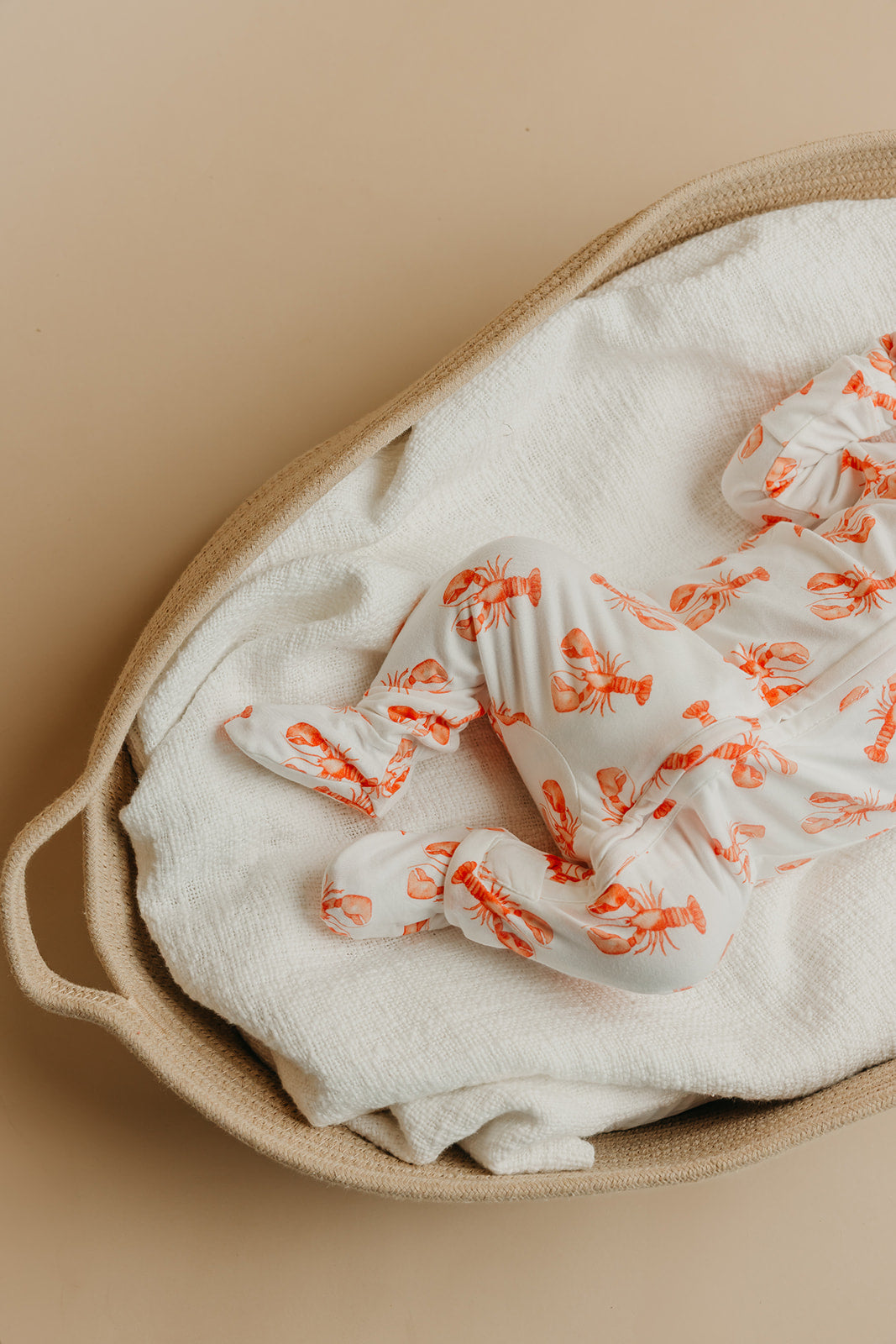 Lobster Print 2-Way Zipper Footie