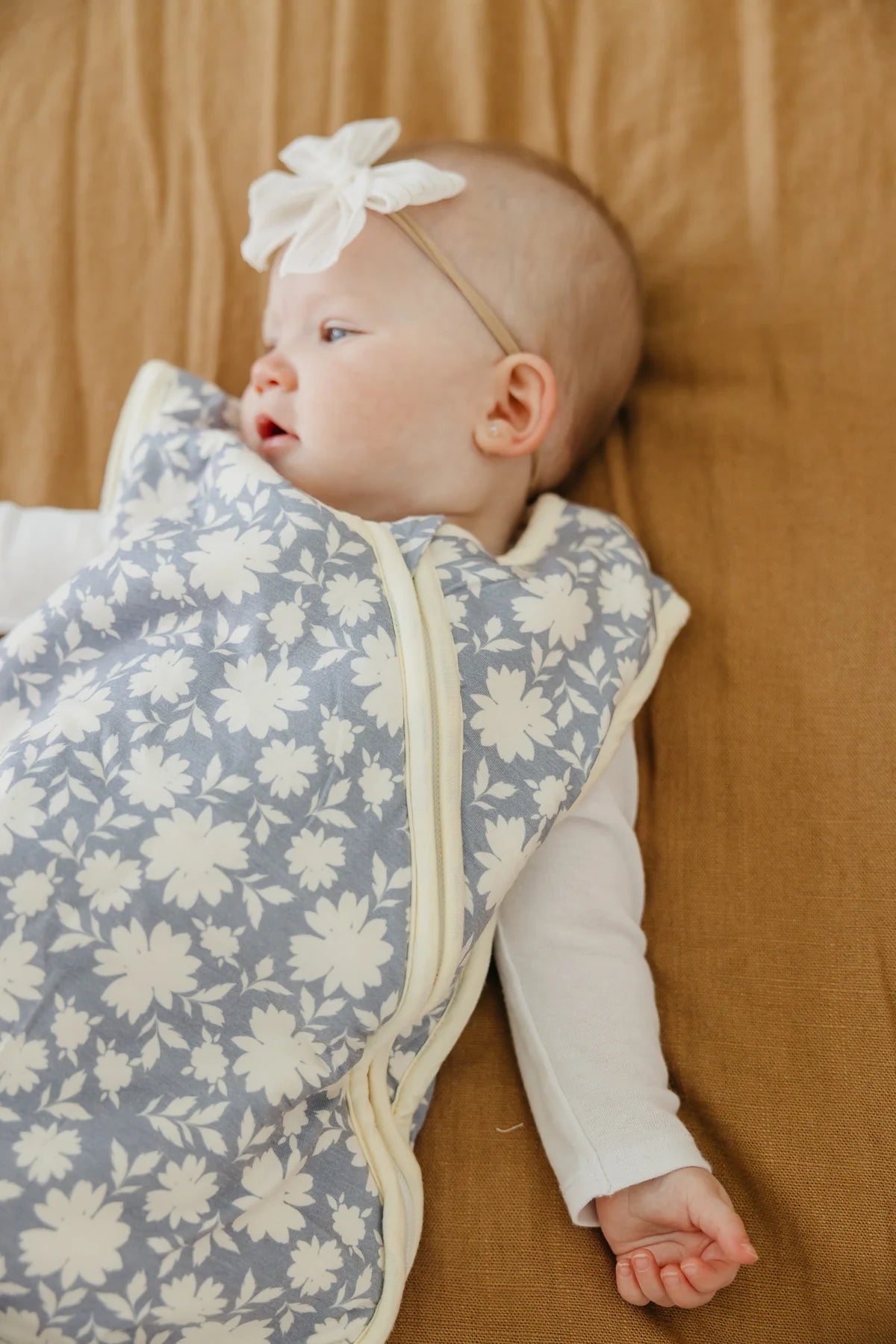 Periwinkle Floral Sleep Bag