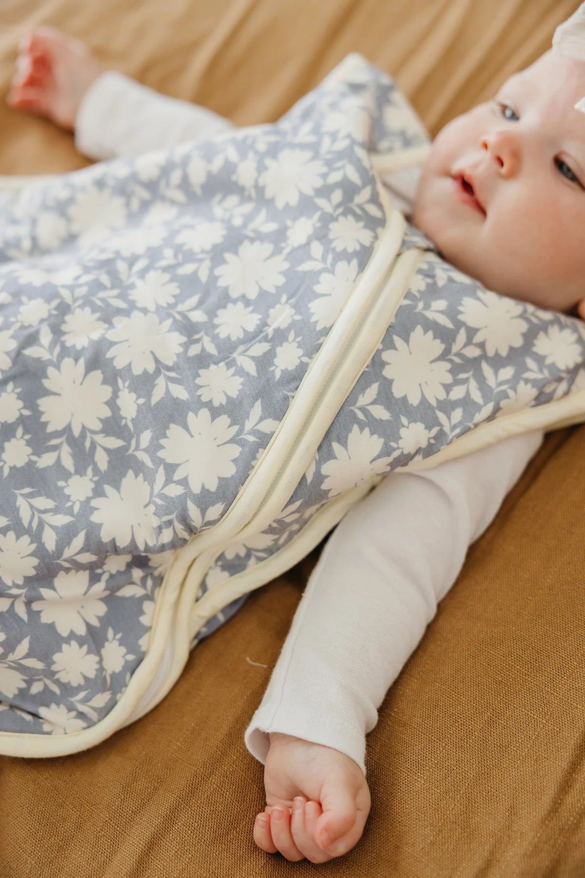 Periwinkle Floral Sleep Bag