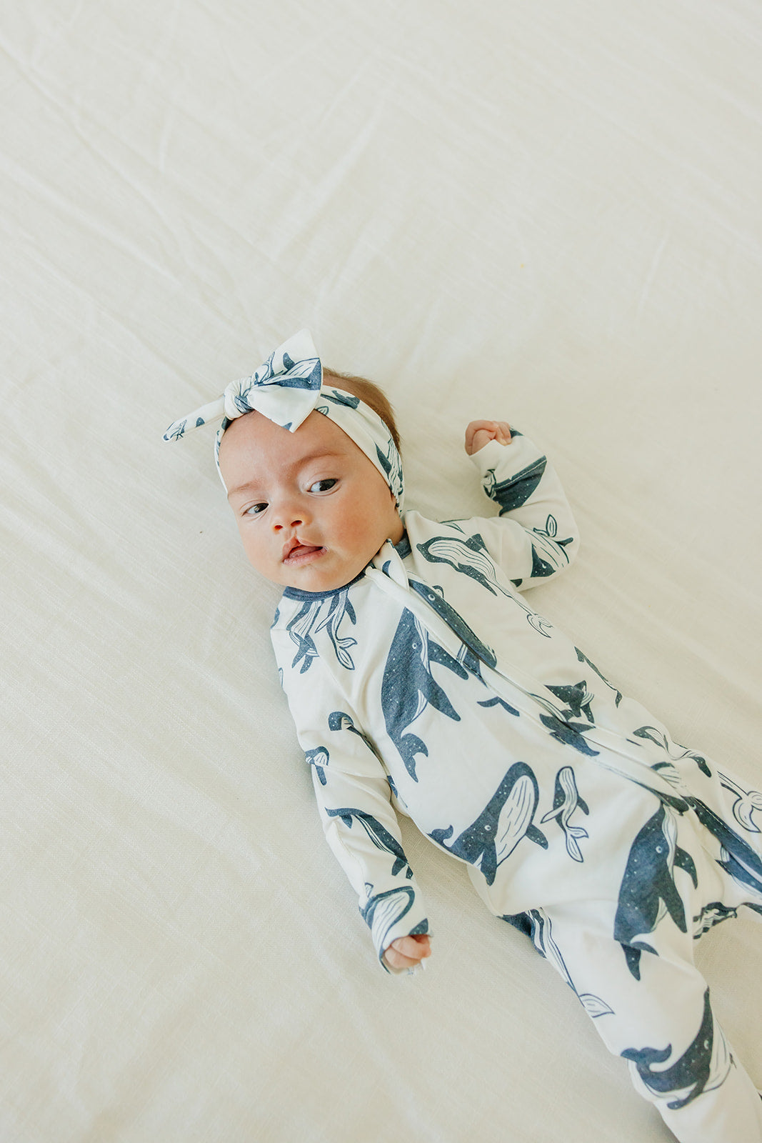 Gender Neutral Whale Footed Pajama