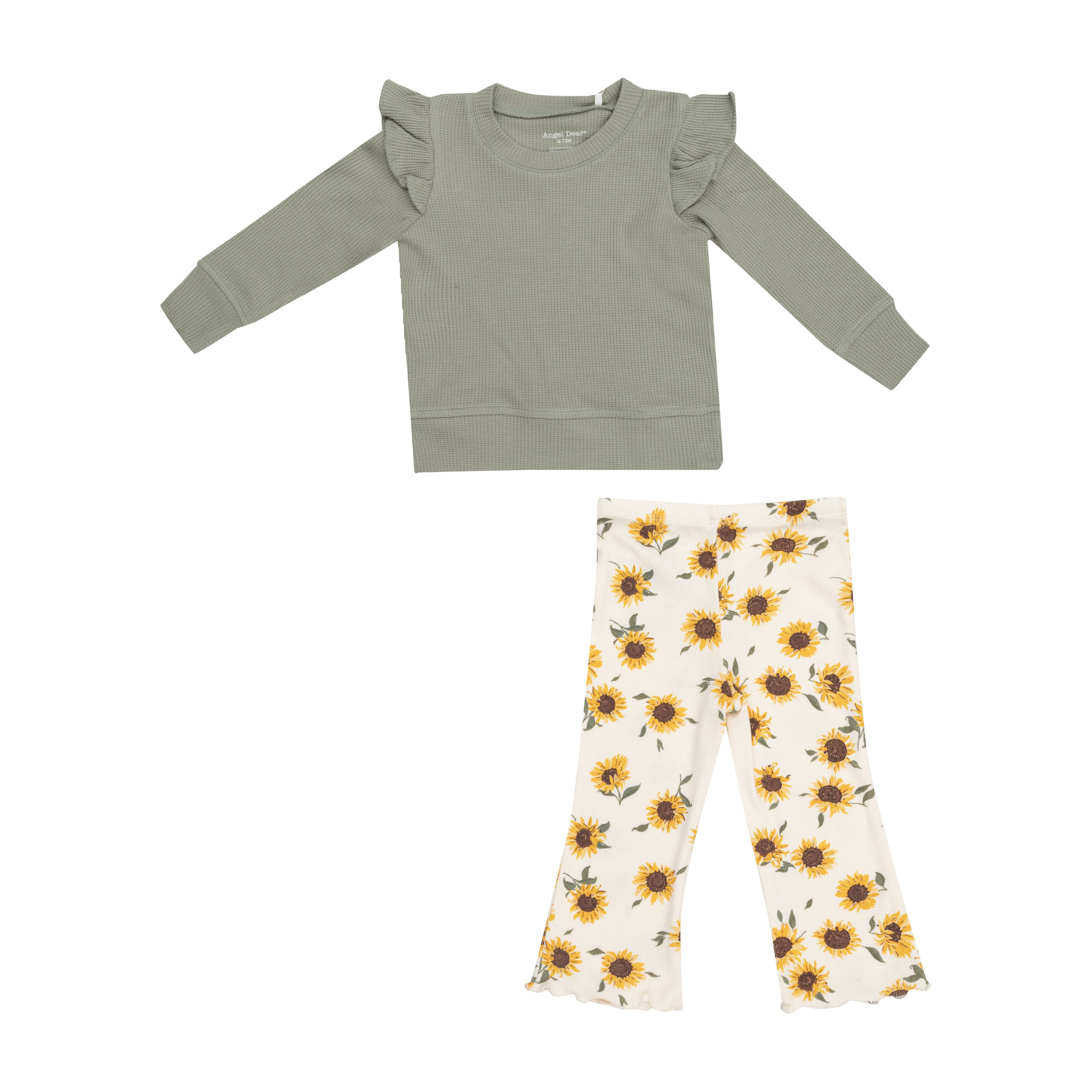 Girls Shirt And Flare Pants Set