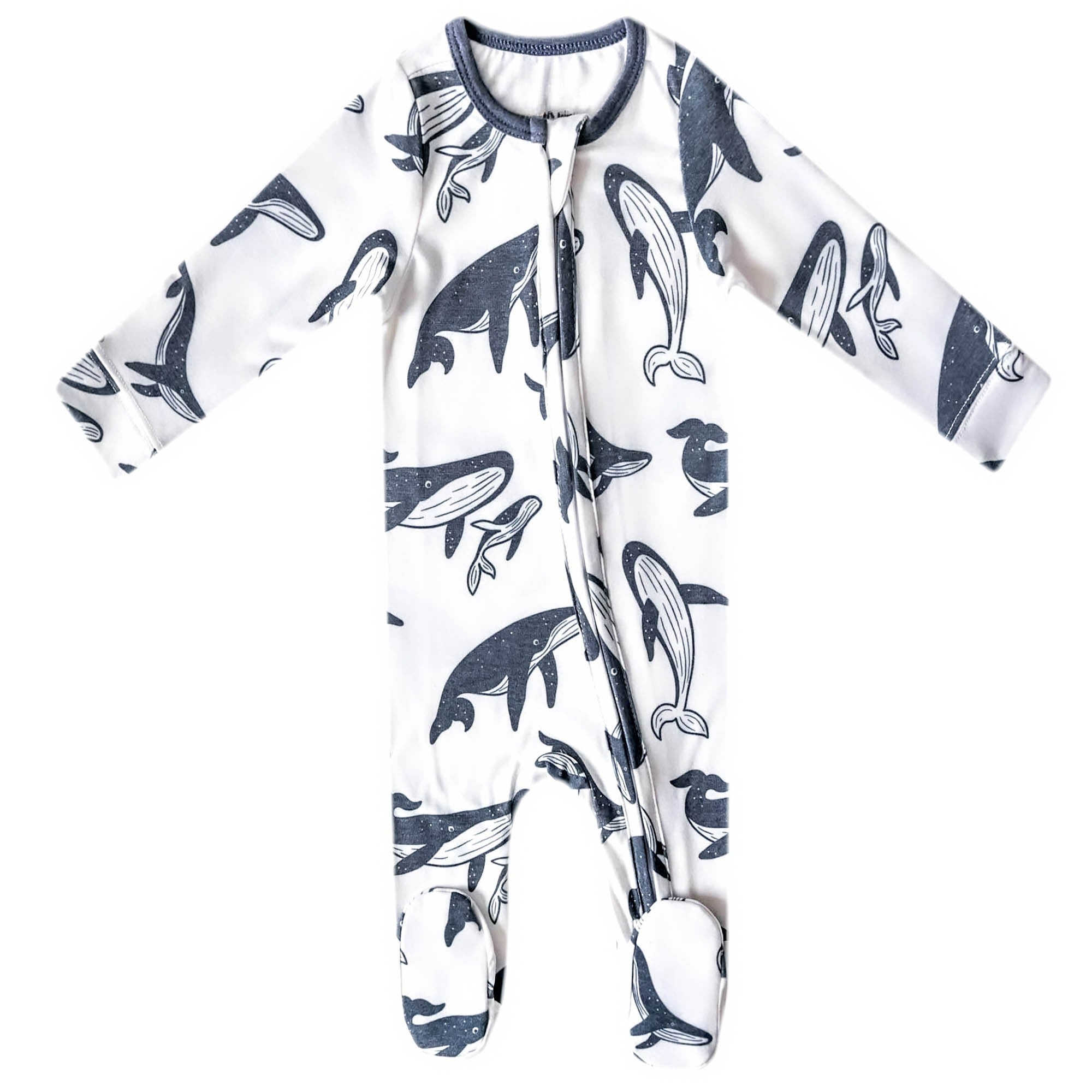 Humpback Whale Printed Footie