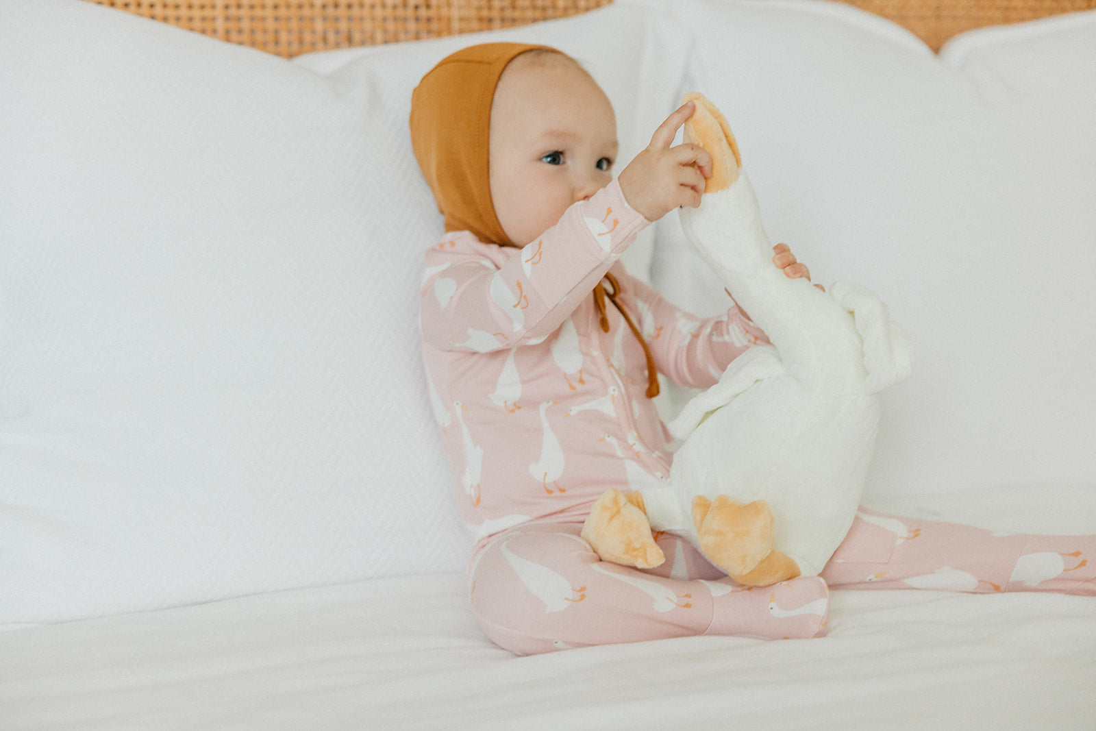 Pink Goose 2 Way Zipper Footie