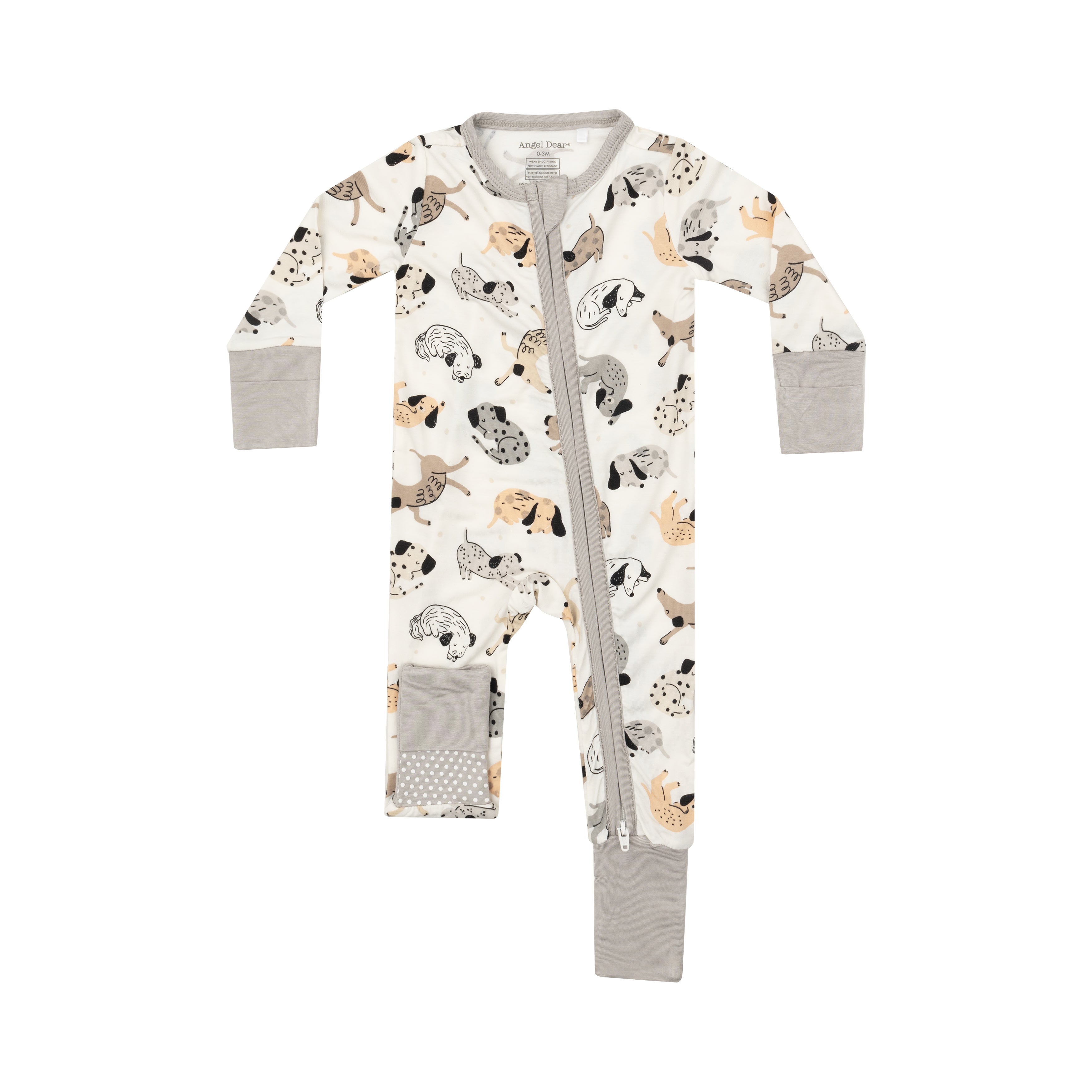 Puppy Print Baby Romper