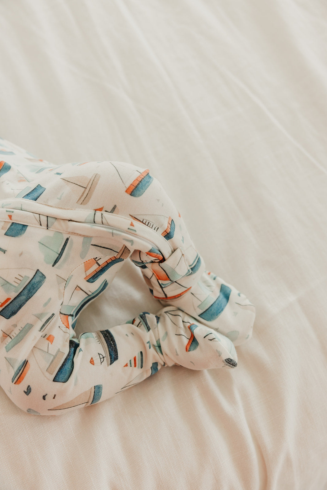 Sailboat Printed Footed Pajama