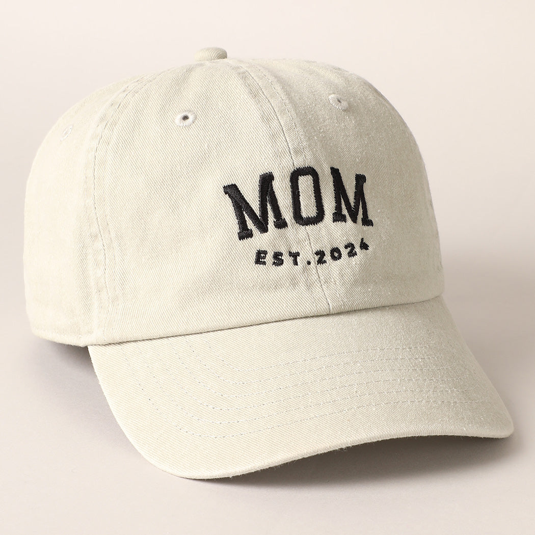 Side profile of Mom hat established in 2024