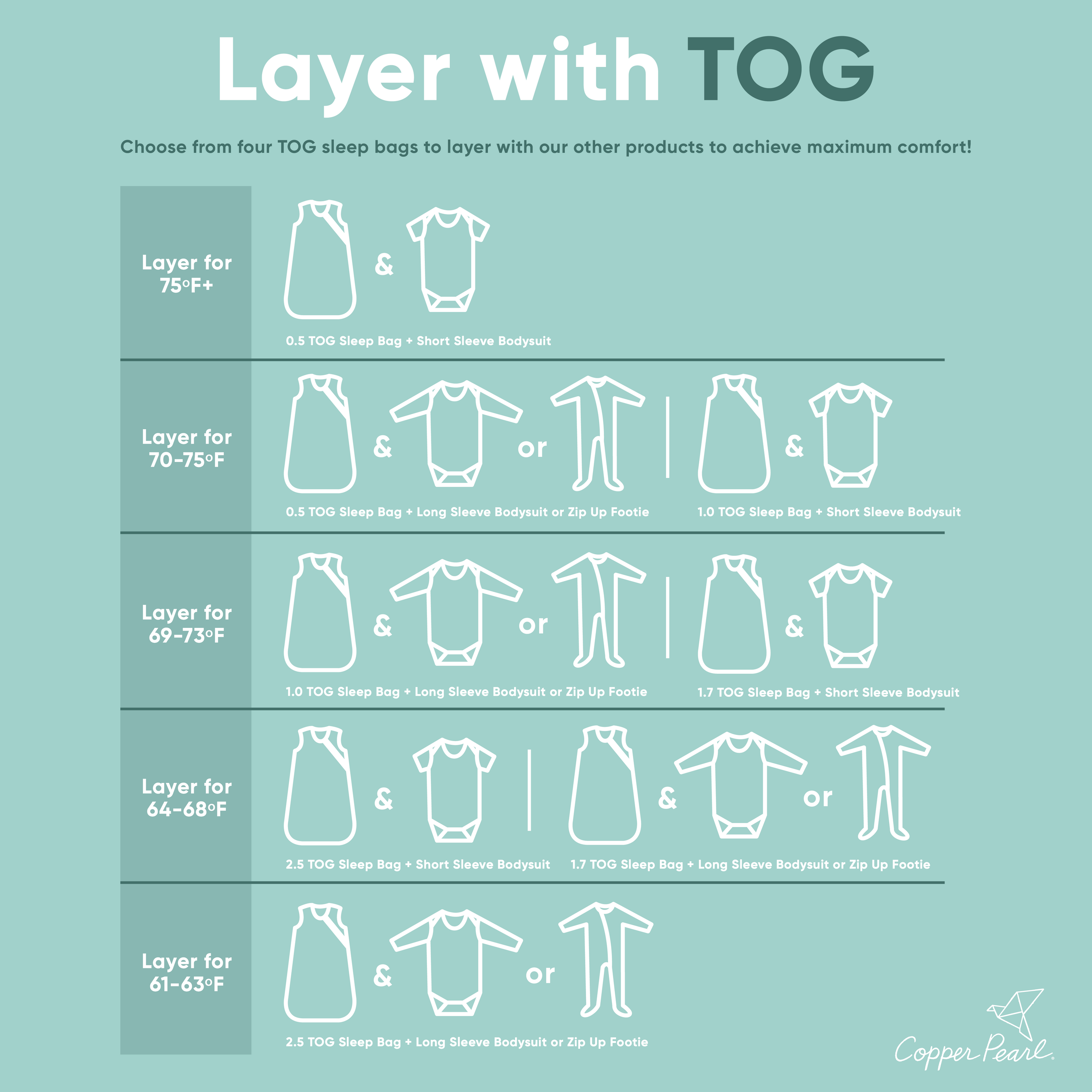 TOG layers Copper Pearl layering