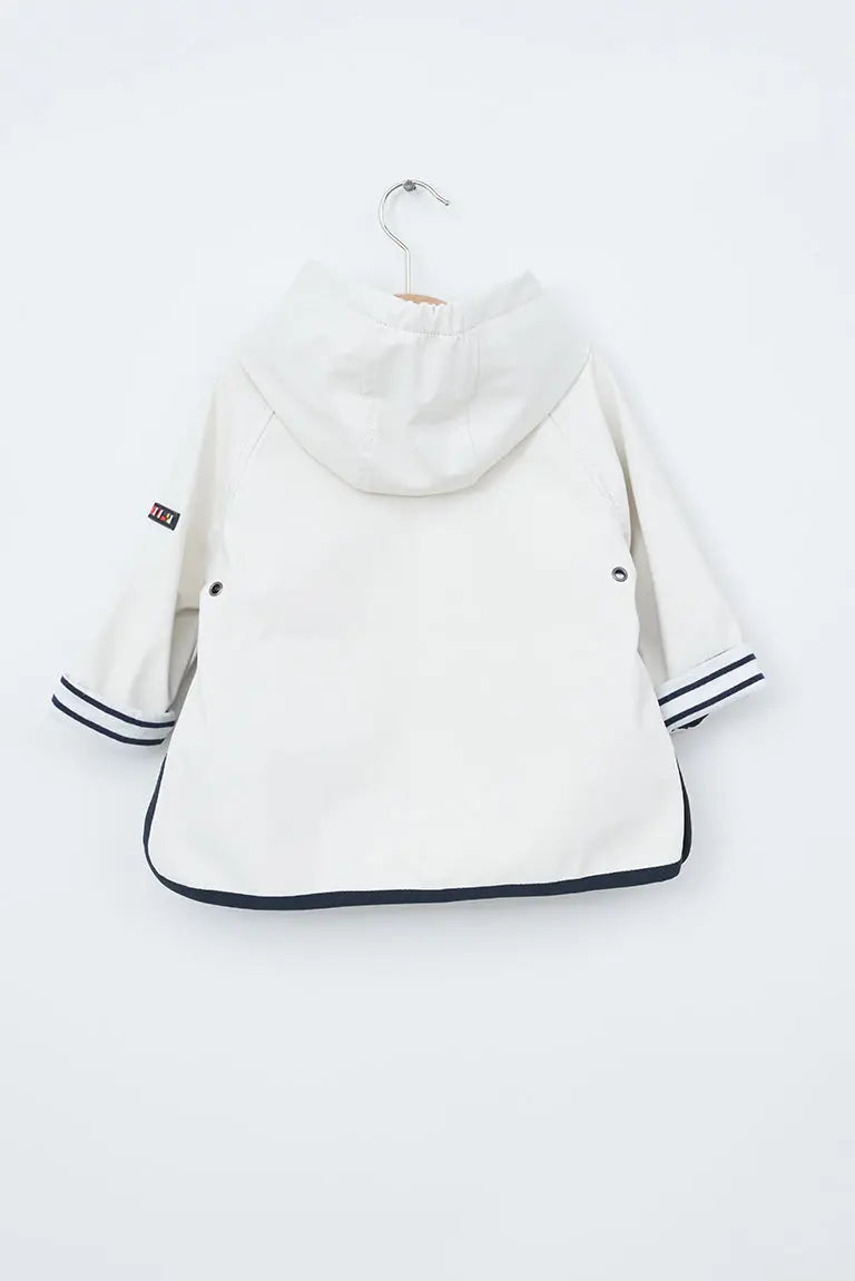 White Childrens Raincoat