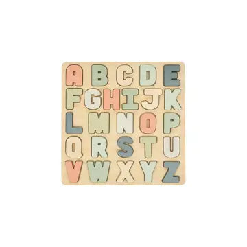 Wooden alphabet puzzle