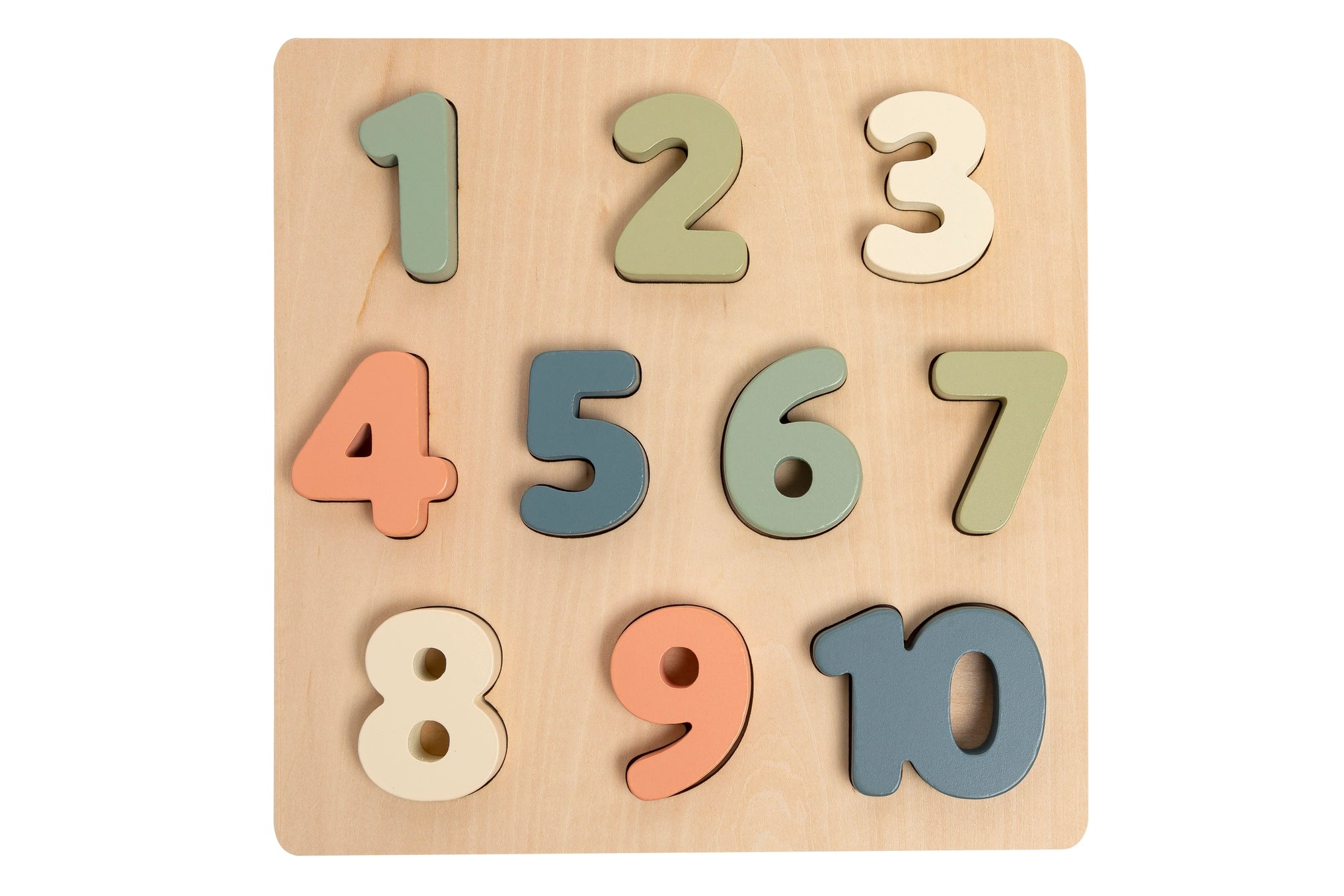 Wooden numbers puzzle