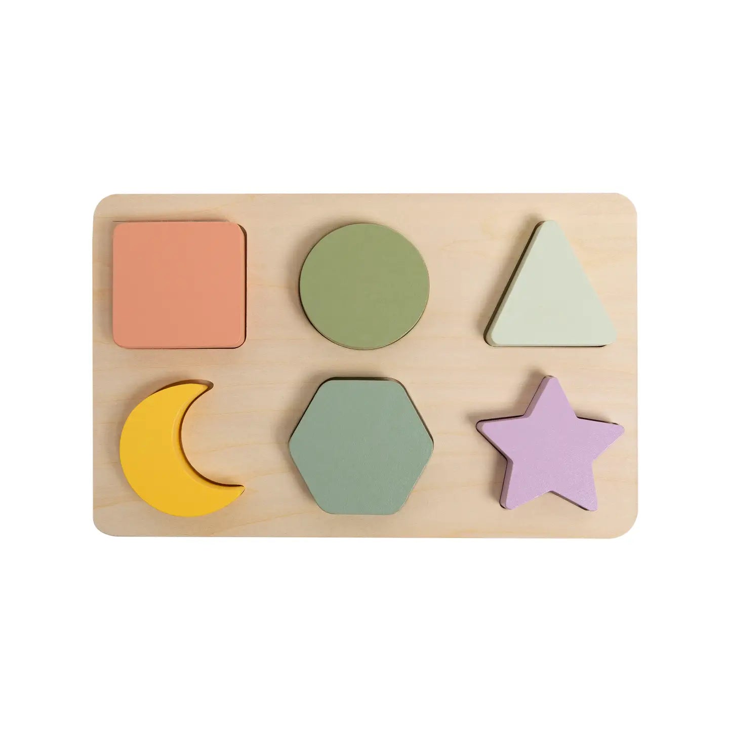 Wooden shapes puzzle