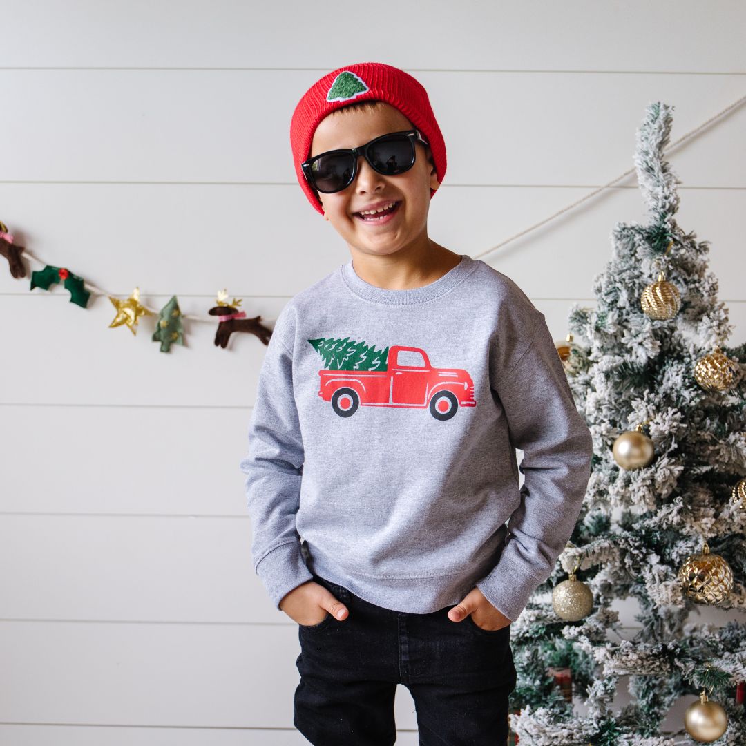 Christmas Tree Truck Sweatshirt - Online Only