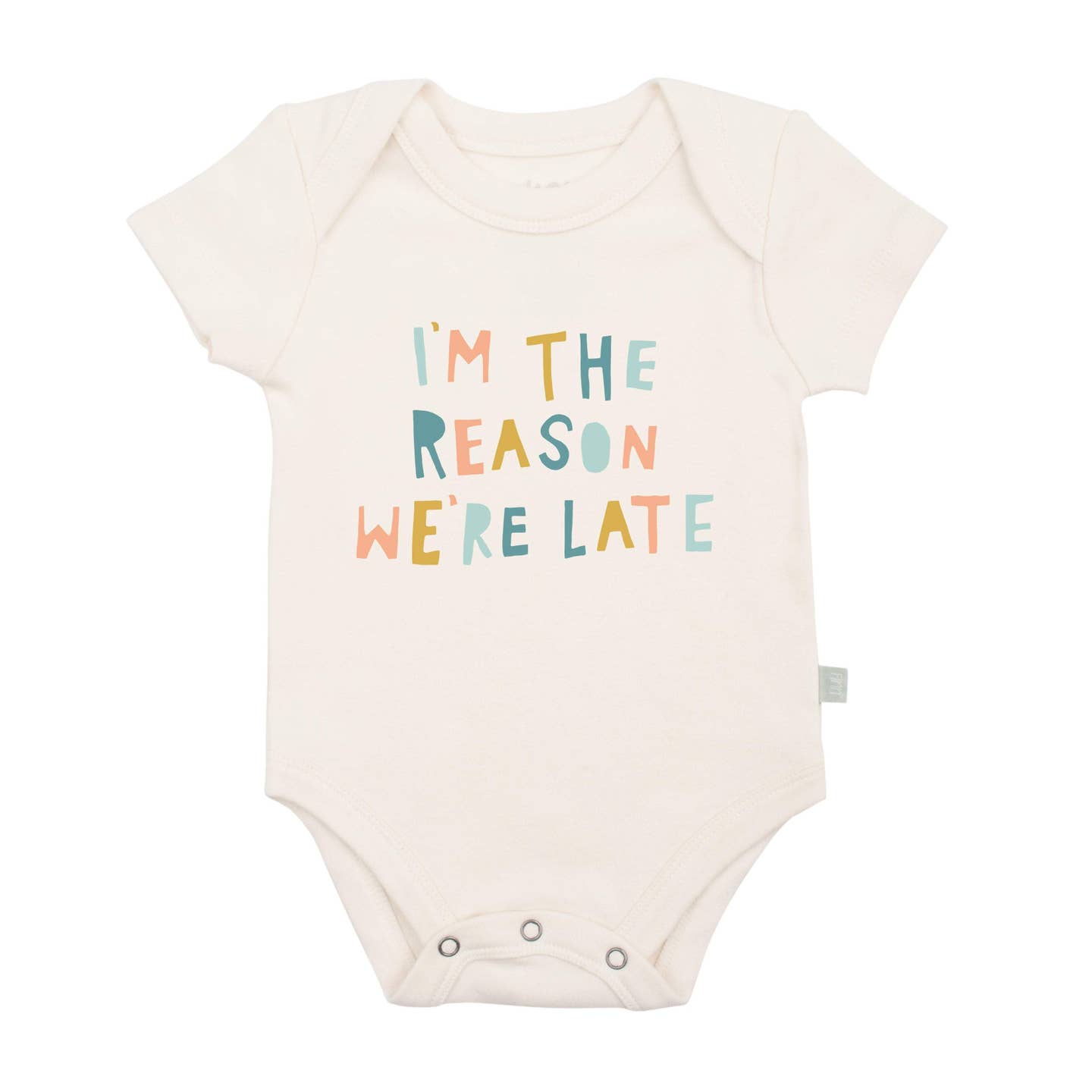 baby i'm the reason we're late onesie 