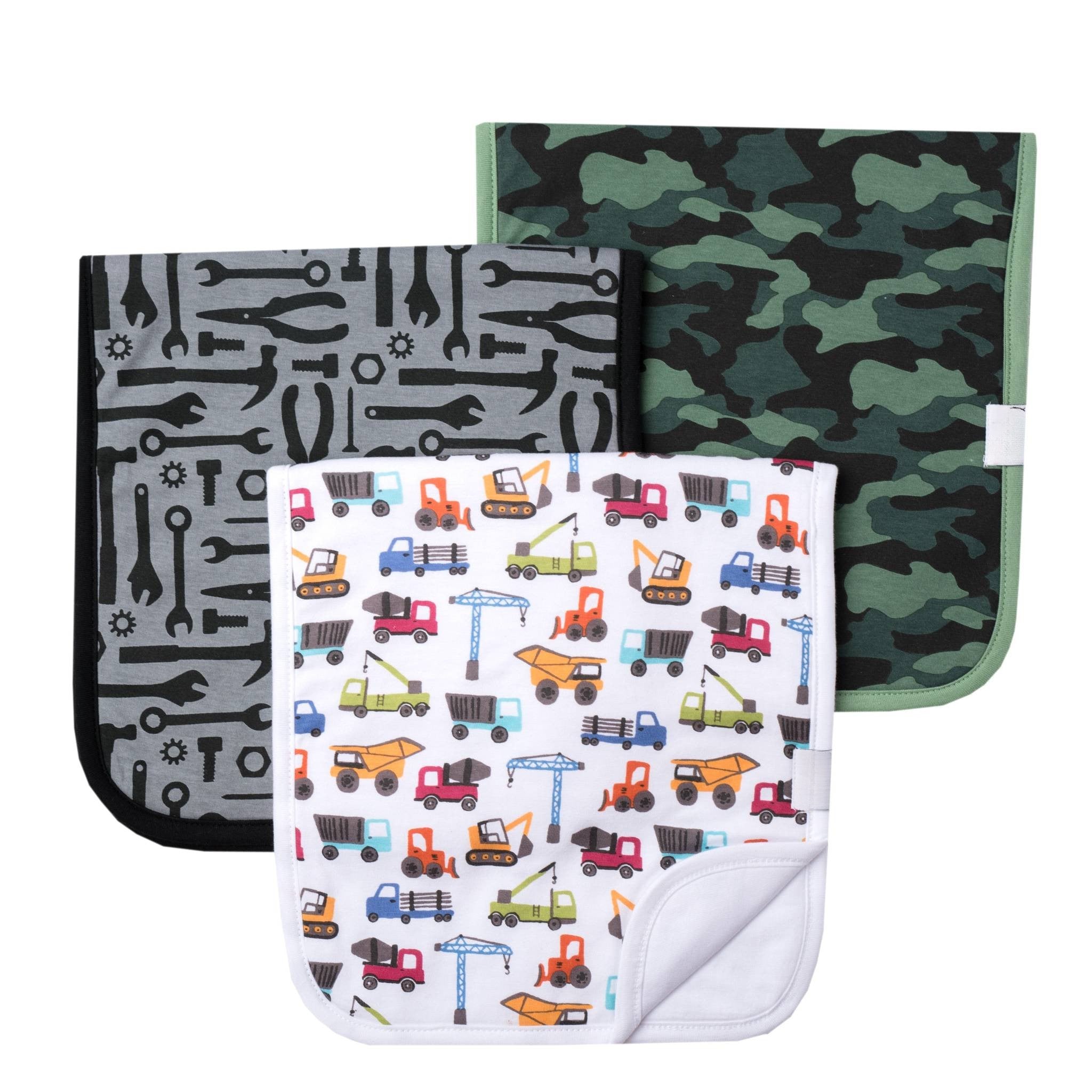 baby boy burp cloth set