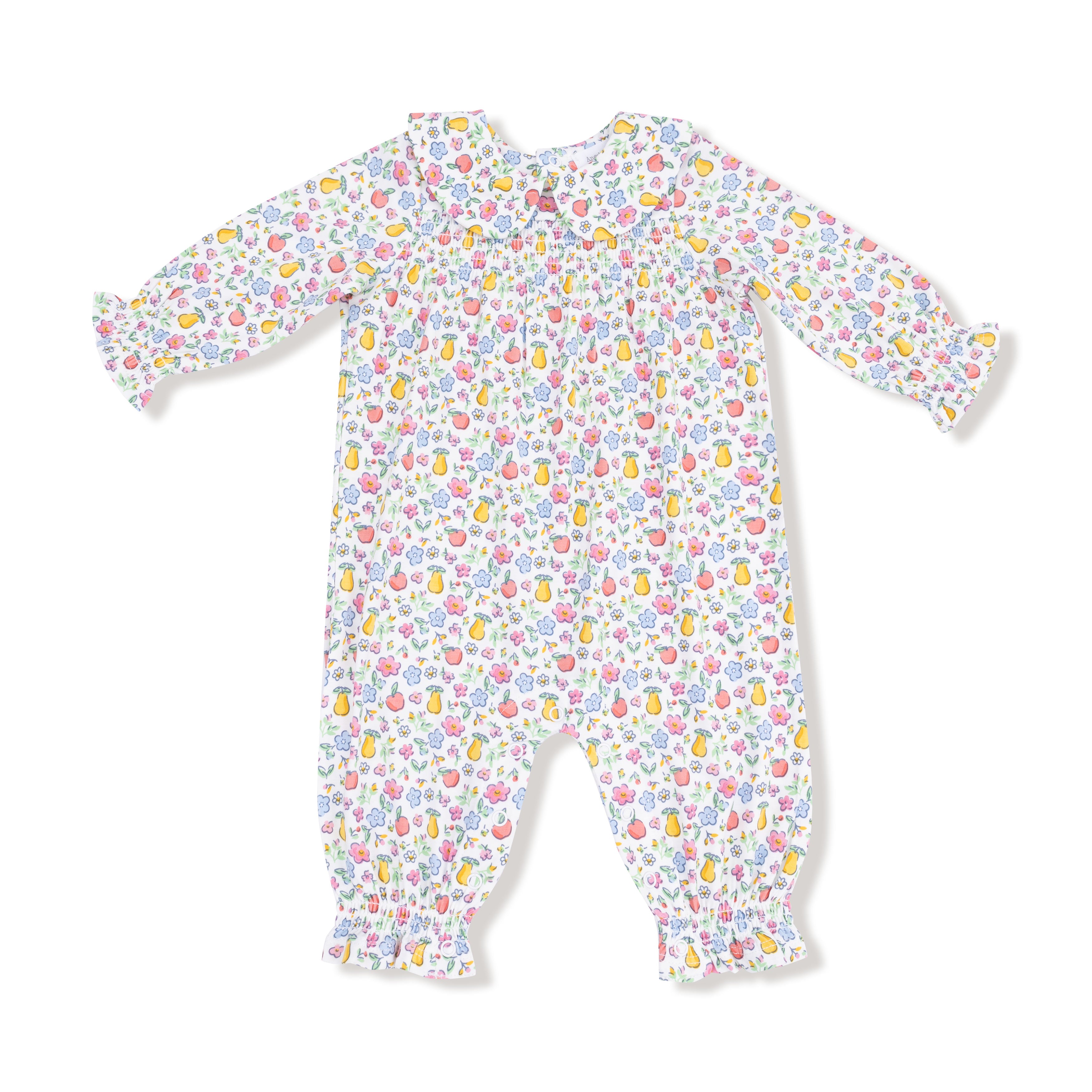 baby girl fall printed long sleeve romper