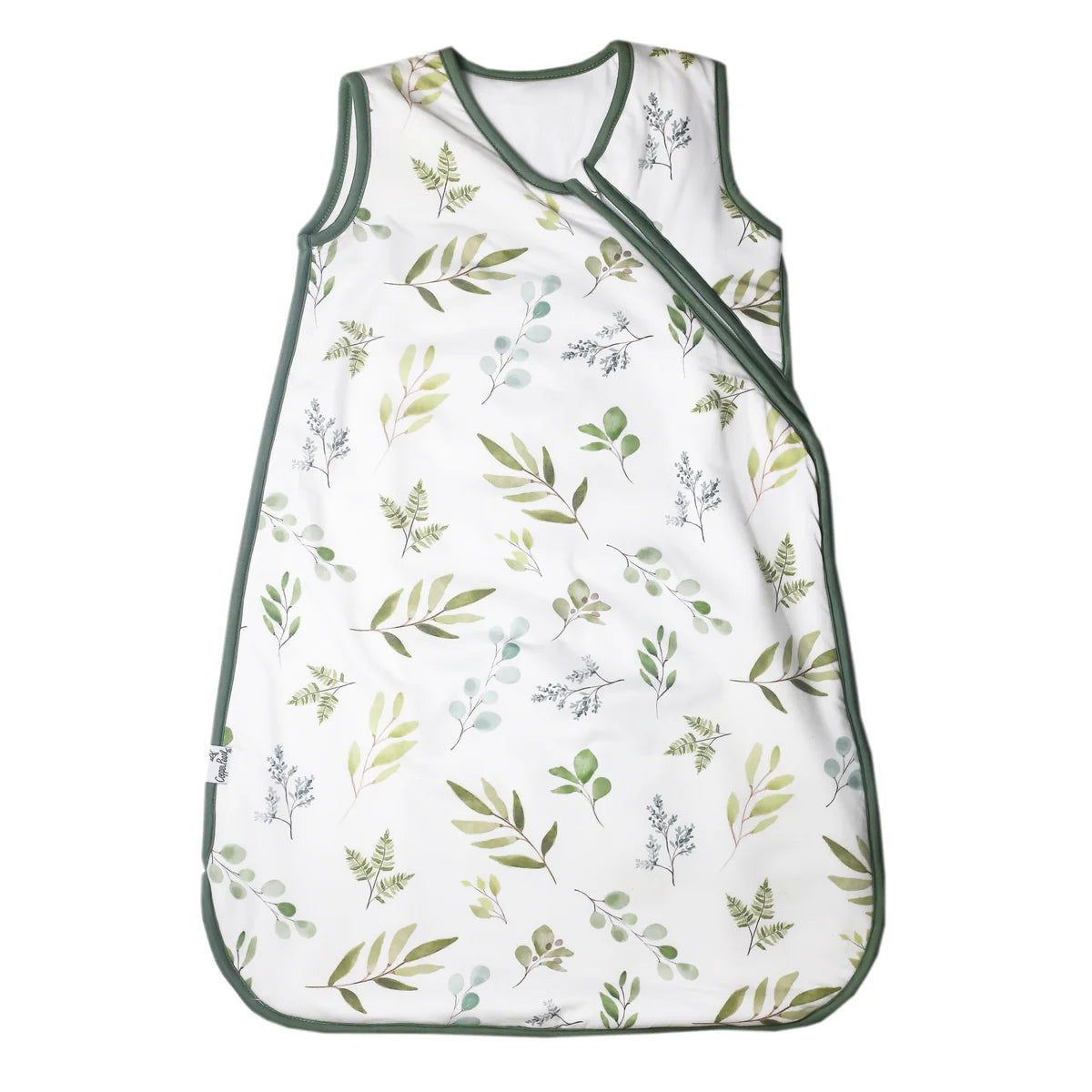 bamboo leafy print sleep bag