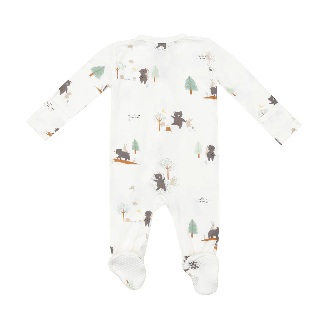 Bear & Bunny Adventures - 2 Way Zipper Footie