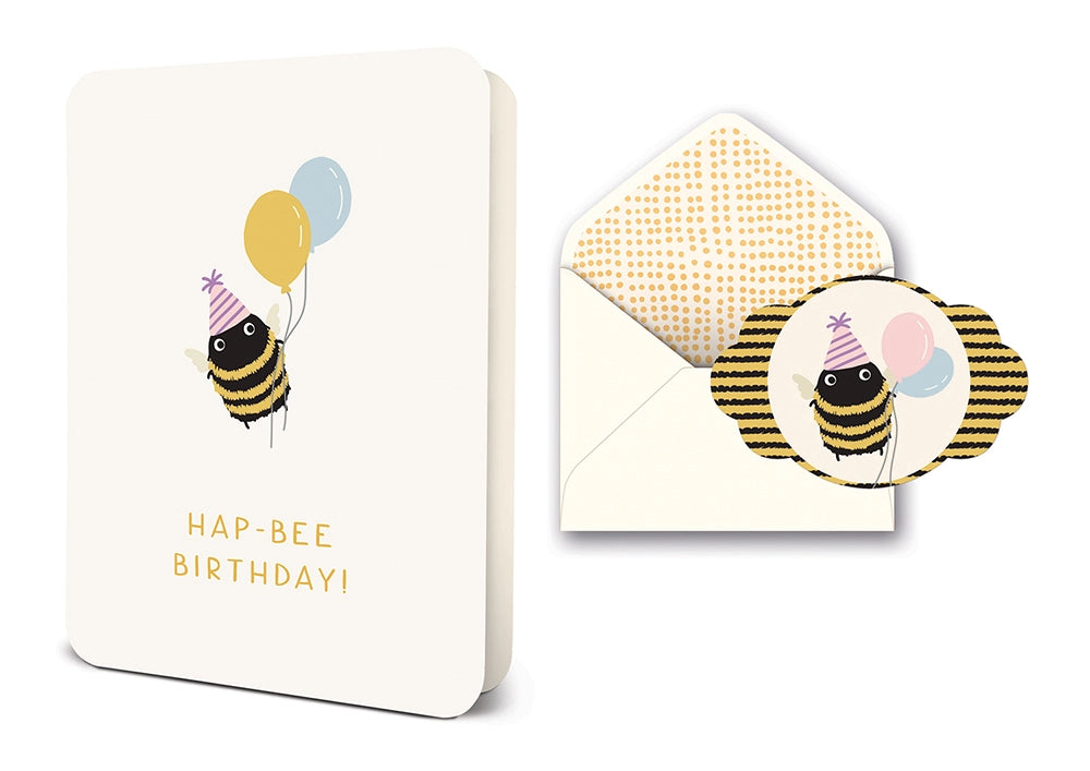 bee themed birthday card