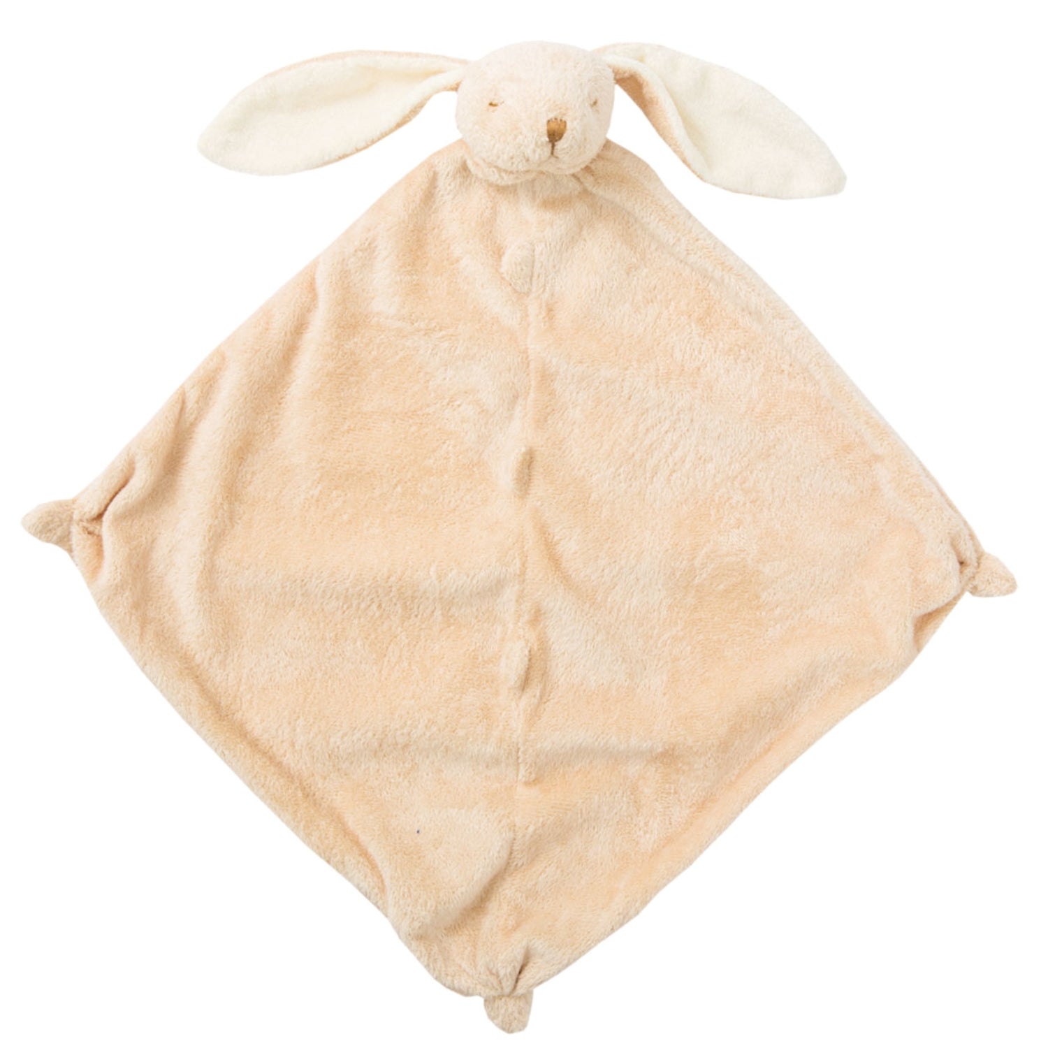 beige bunny lovey blanket