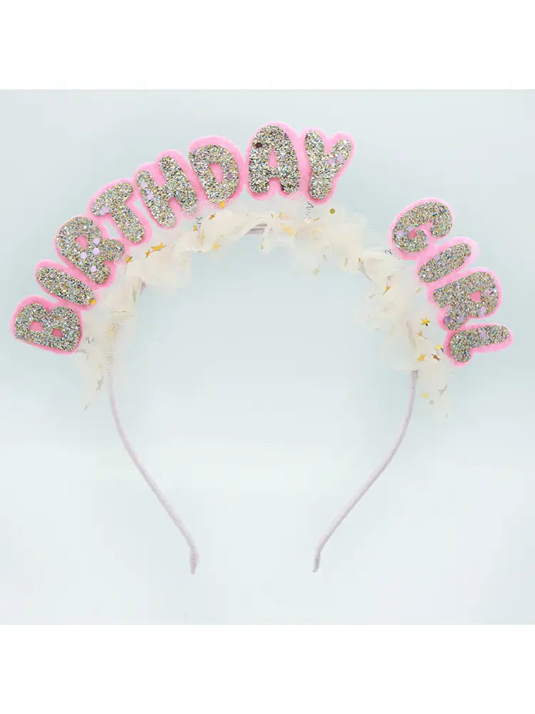 Tulle Birthday Girl Headband