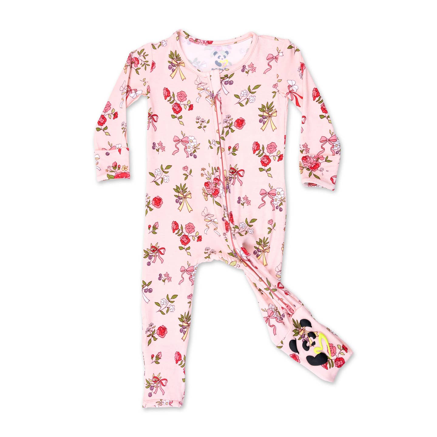 blooms bows convertible footie