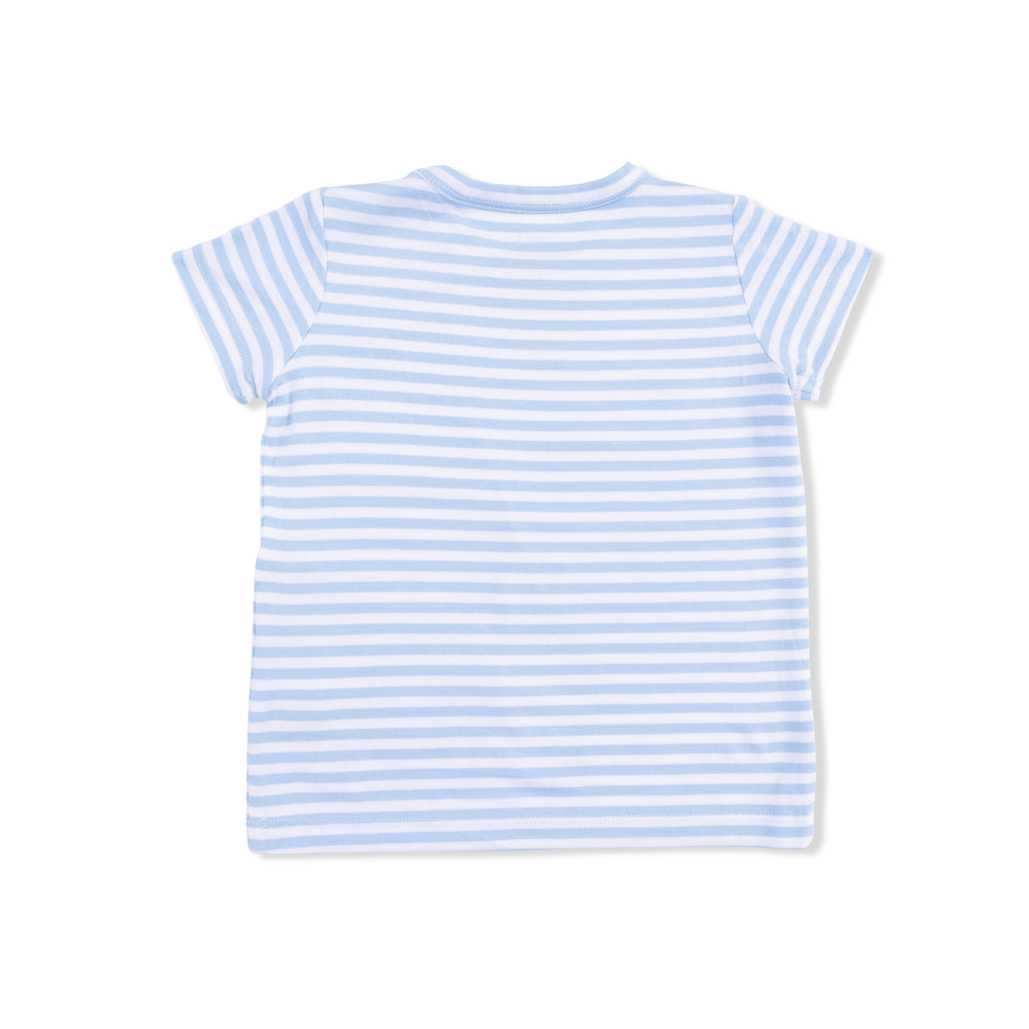 blue and white striped shirt for toddler boys
