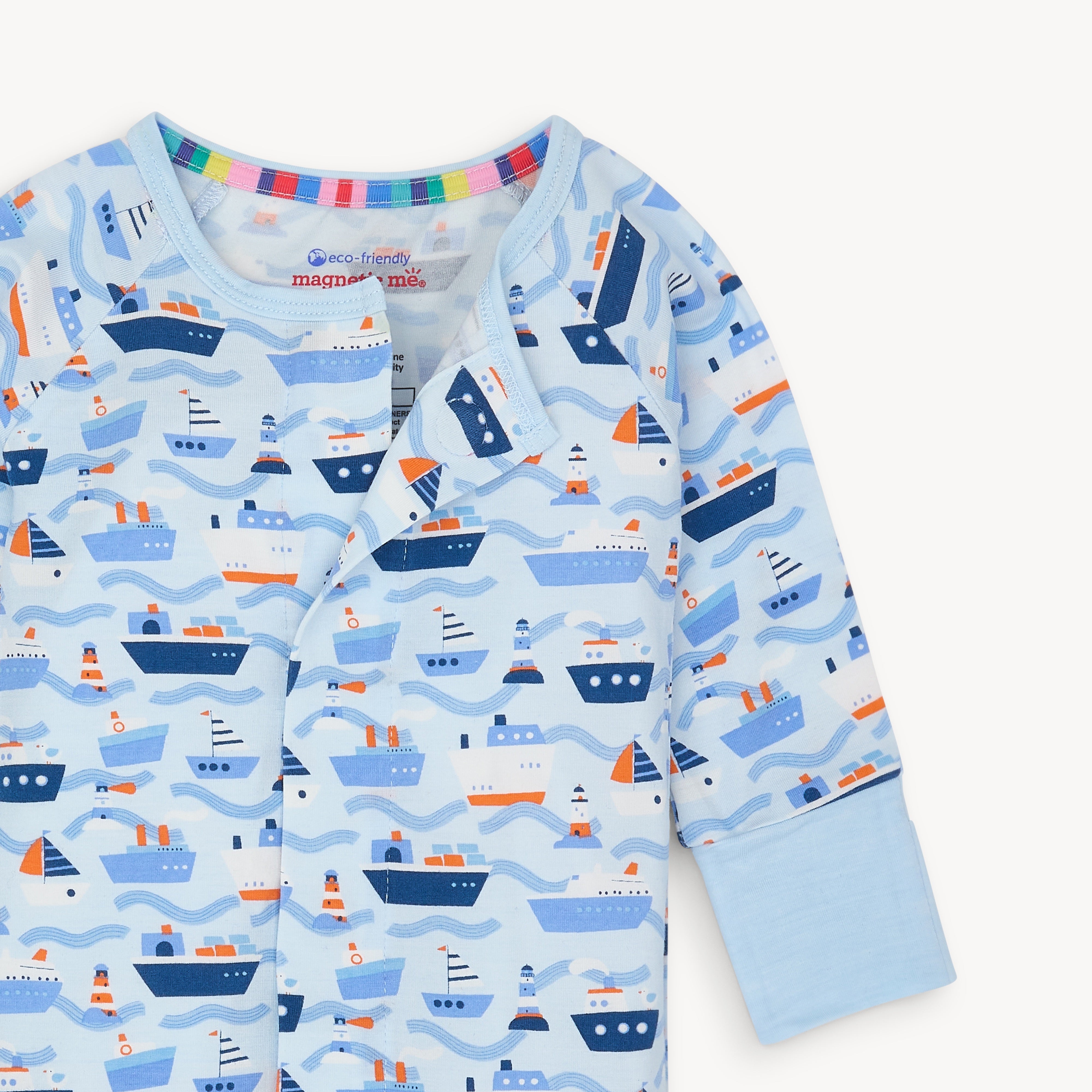 boats magnetic convertible footie neck