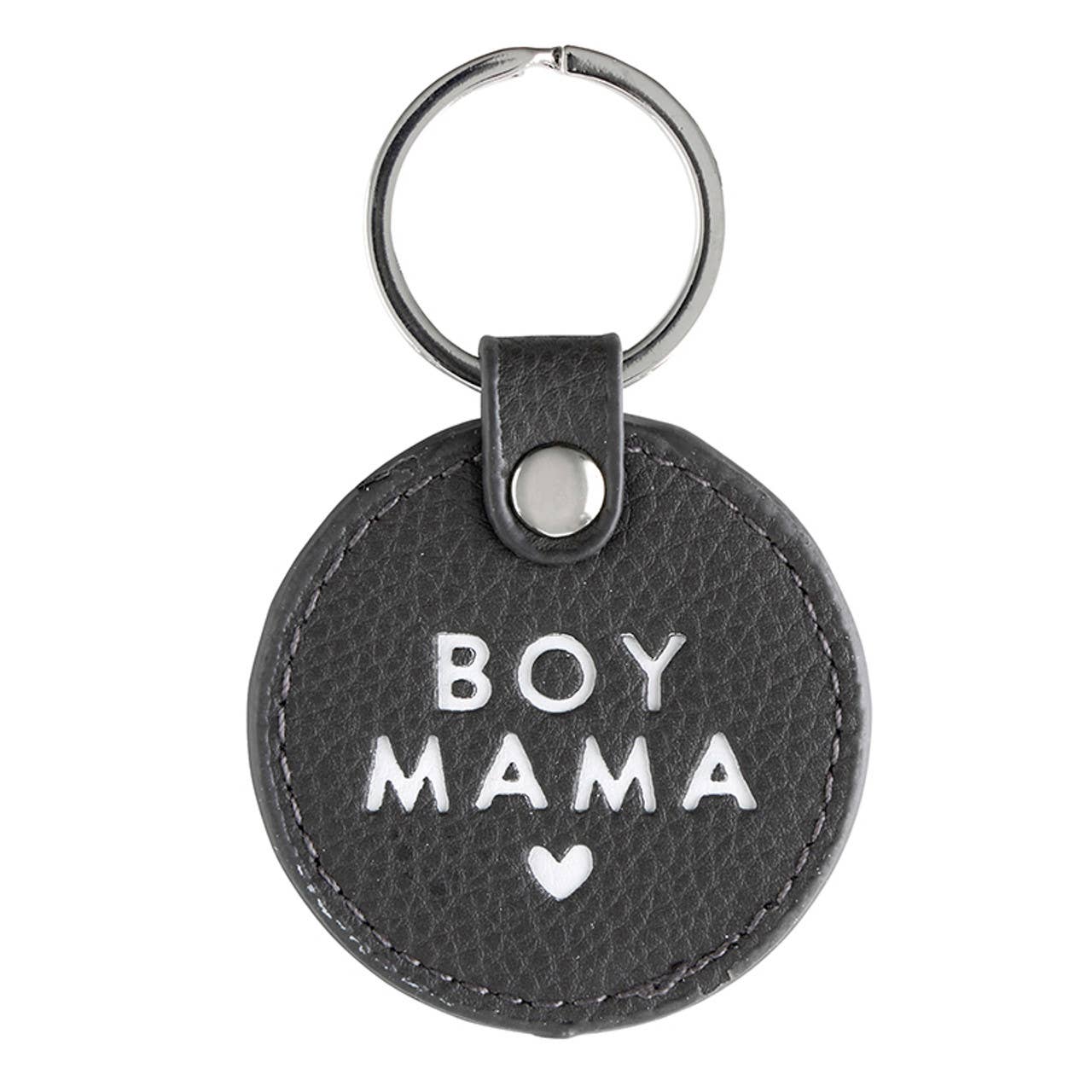 boy mama keychain black