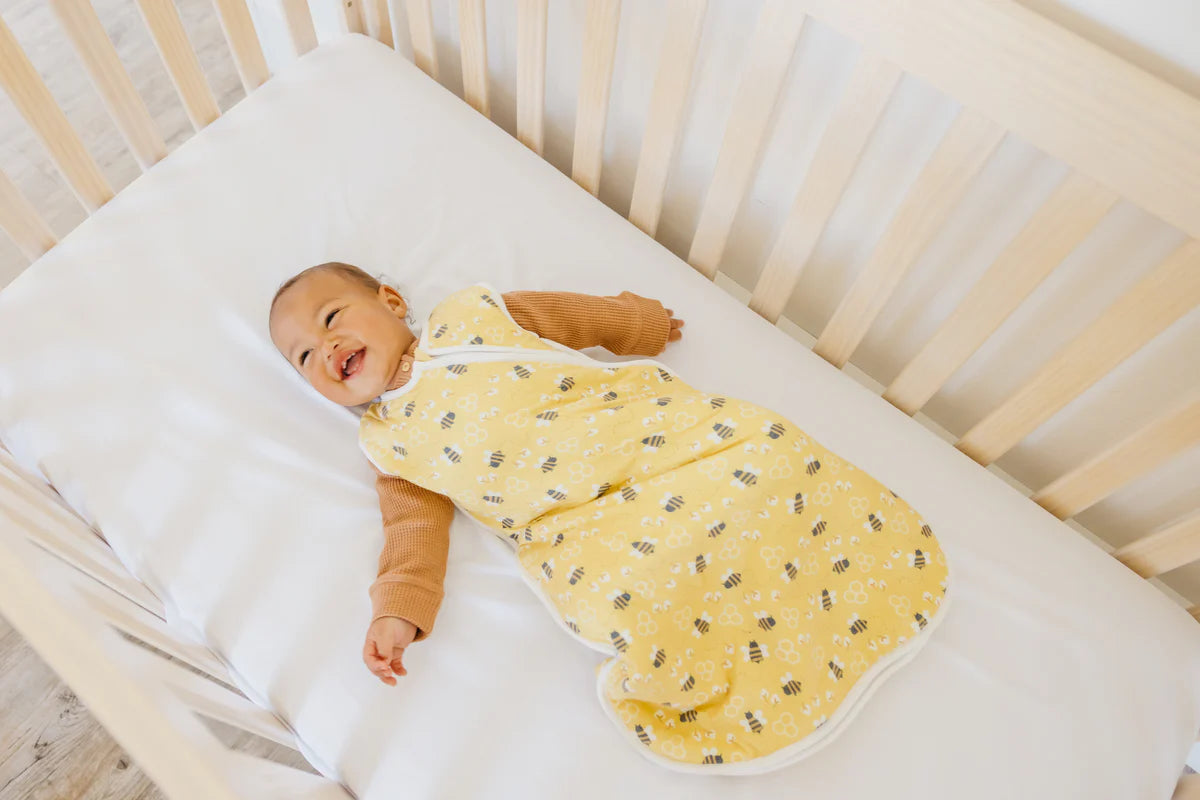 Bumblebee sleep sac for infants in organic cotton