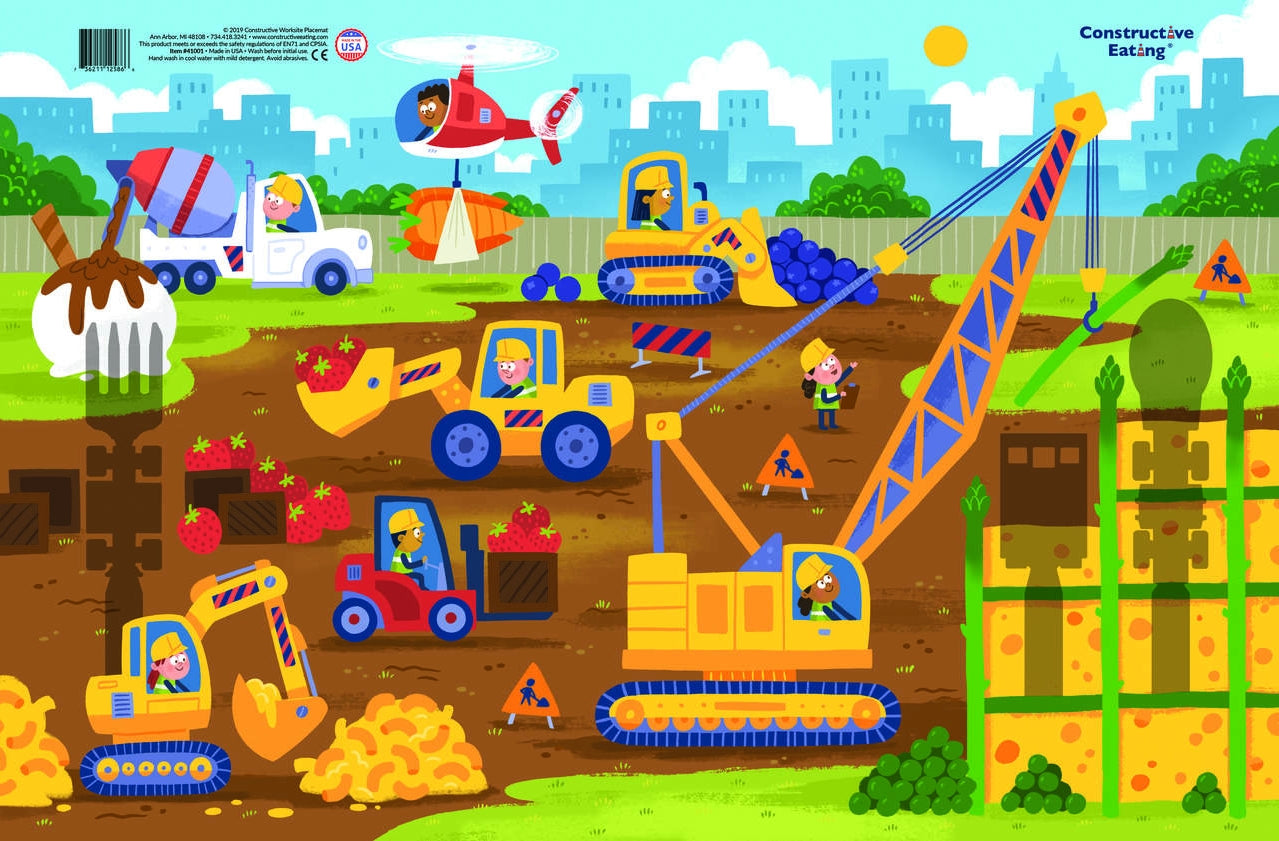 construction placemat