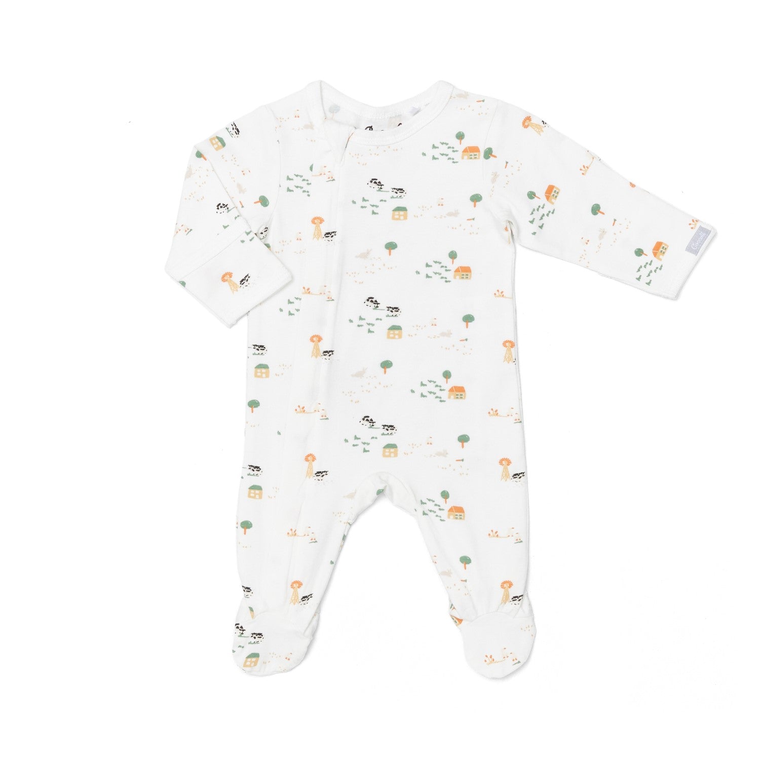 cow print footie