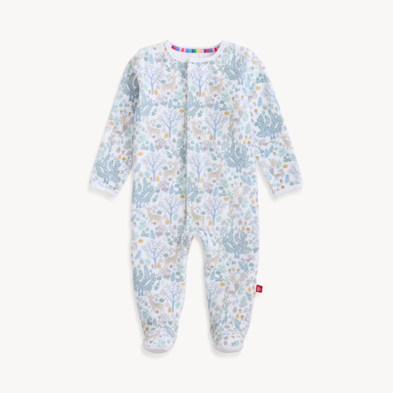 deer velour footie