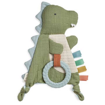 dino crinkle rattle baby toy