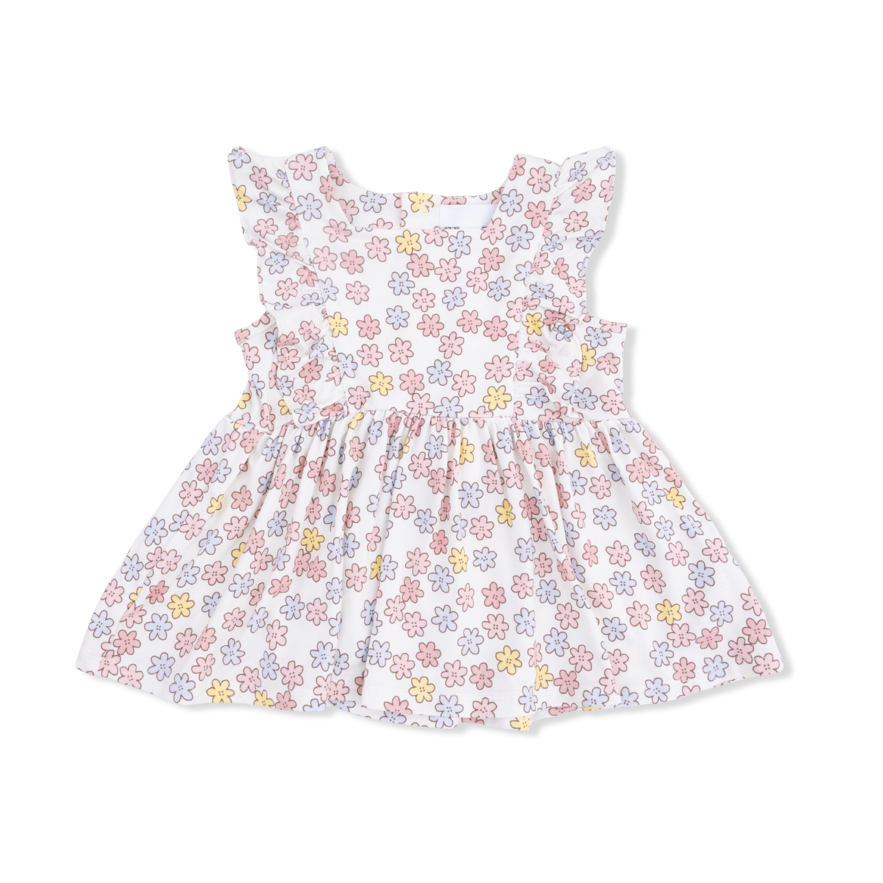 floral ruffle sleeve toddler girls peplum top