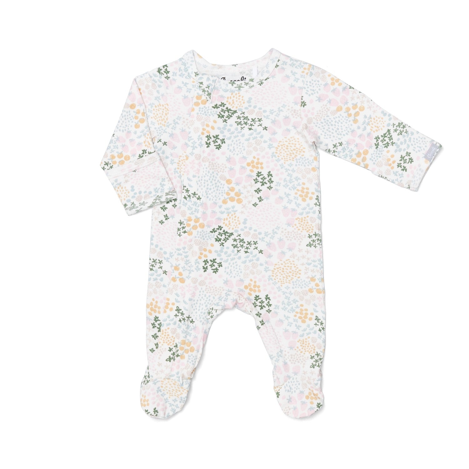 fruit print footie