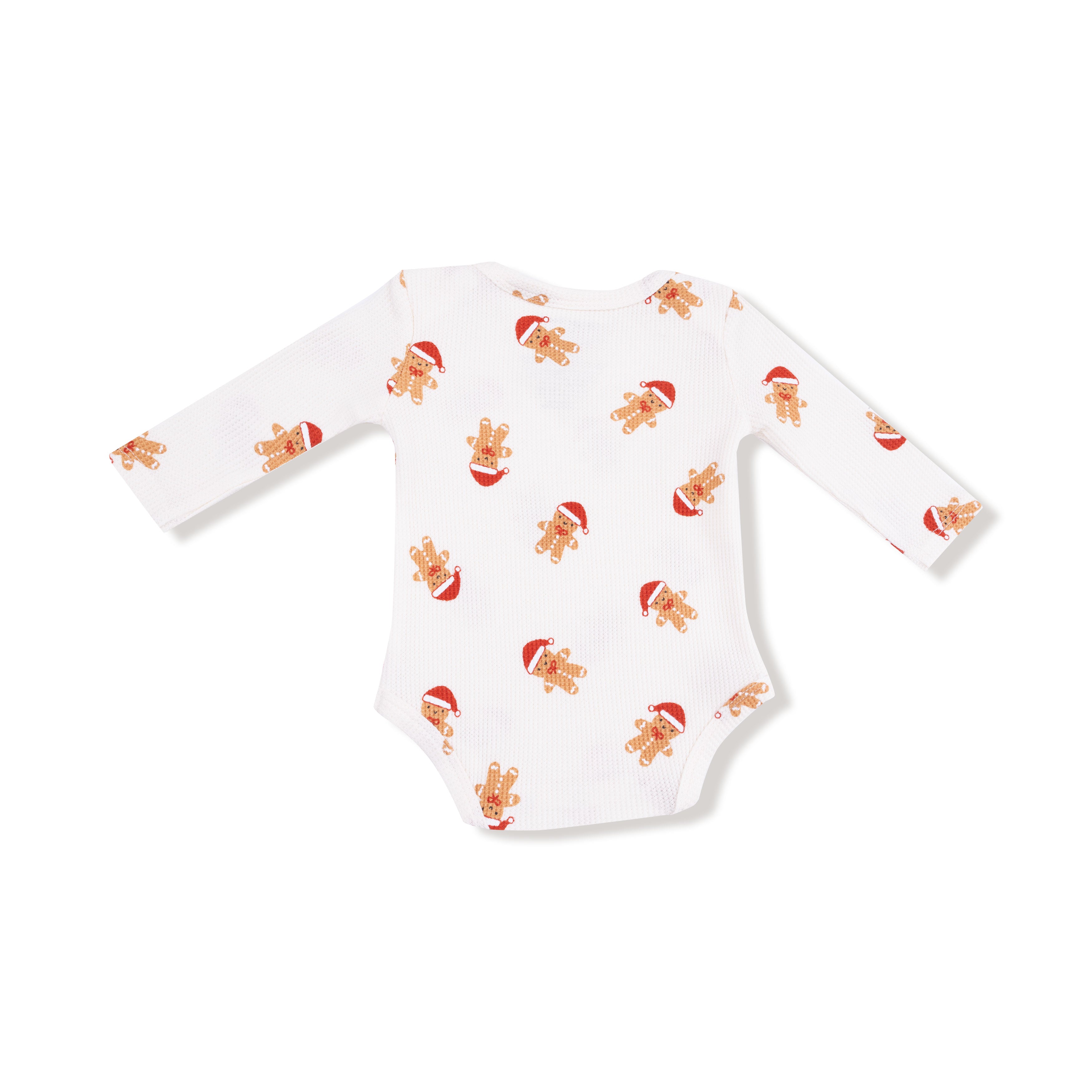 gender neutral gingerbread man baby onesie