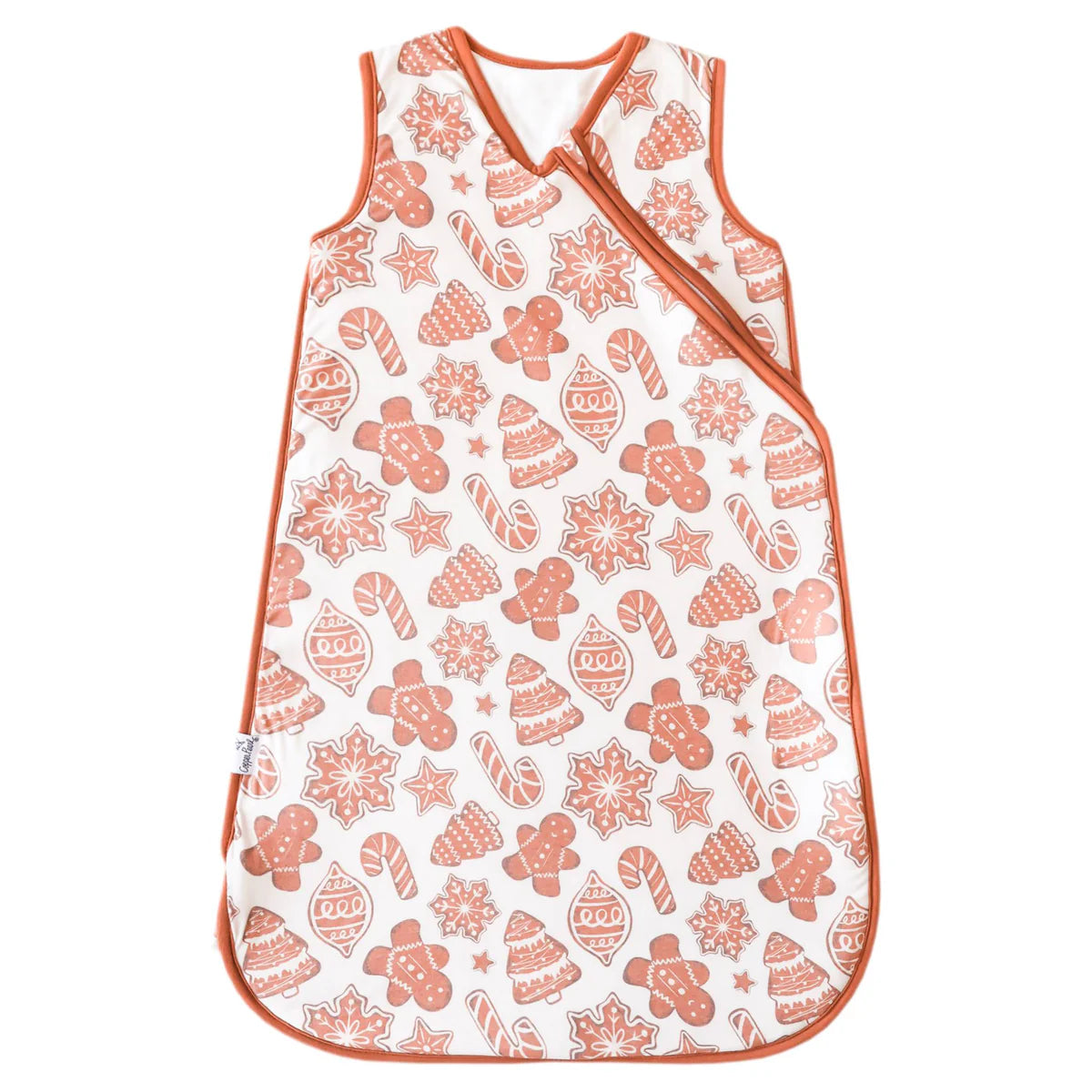 gingerbread print baby sleep bag
