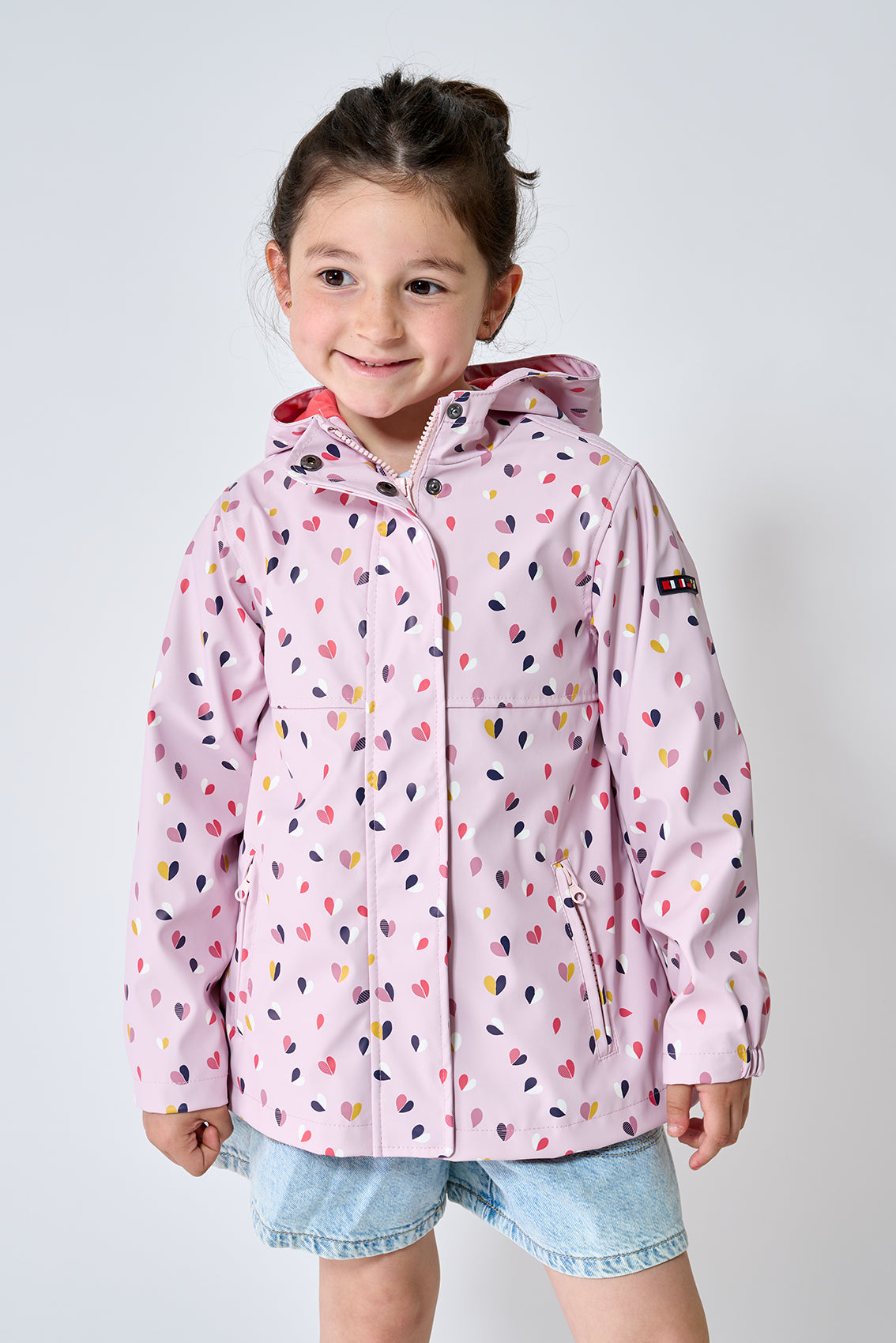 girls pink raincoat