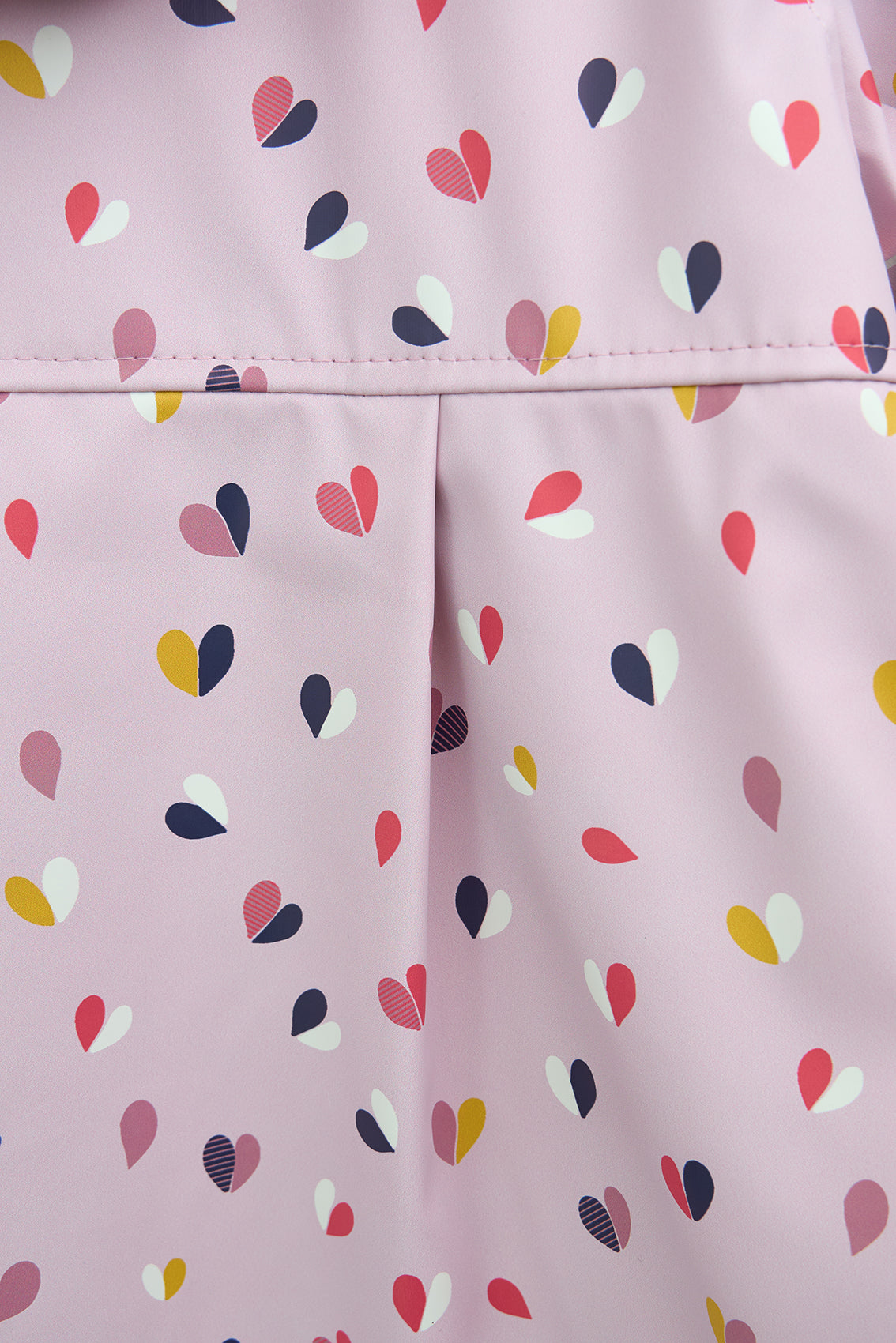 girls printed raincoat detail