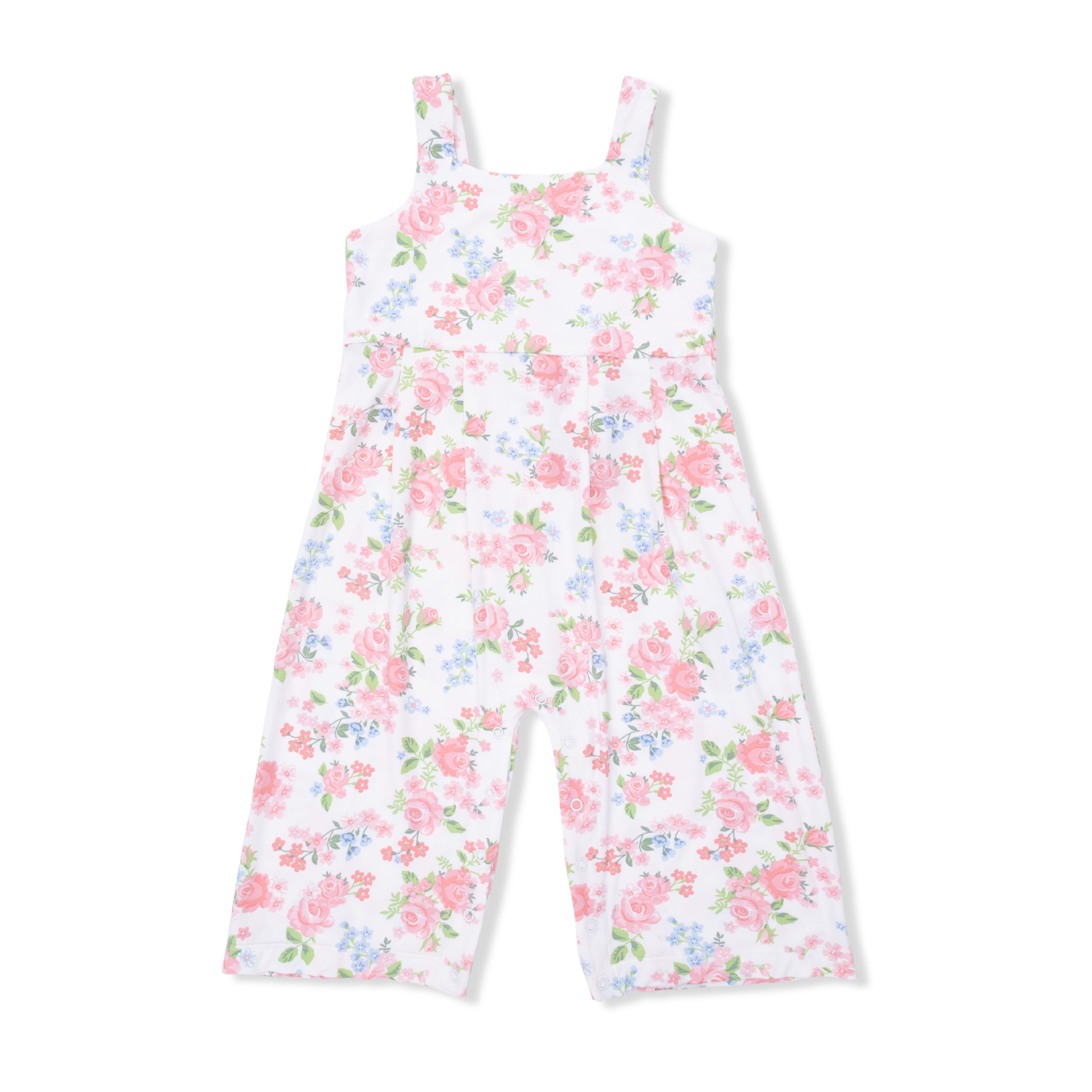 girls floral wide leg jumpsuit