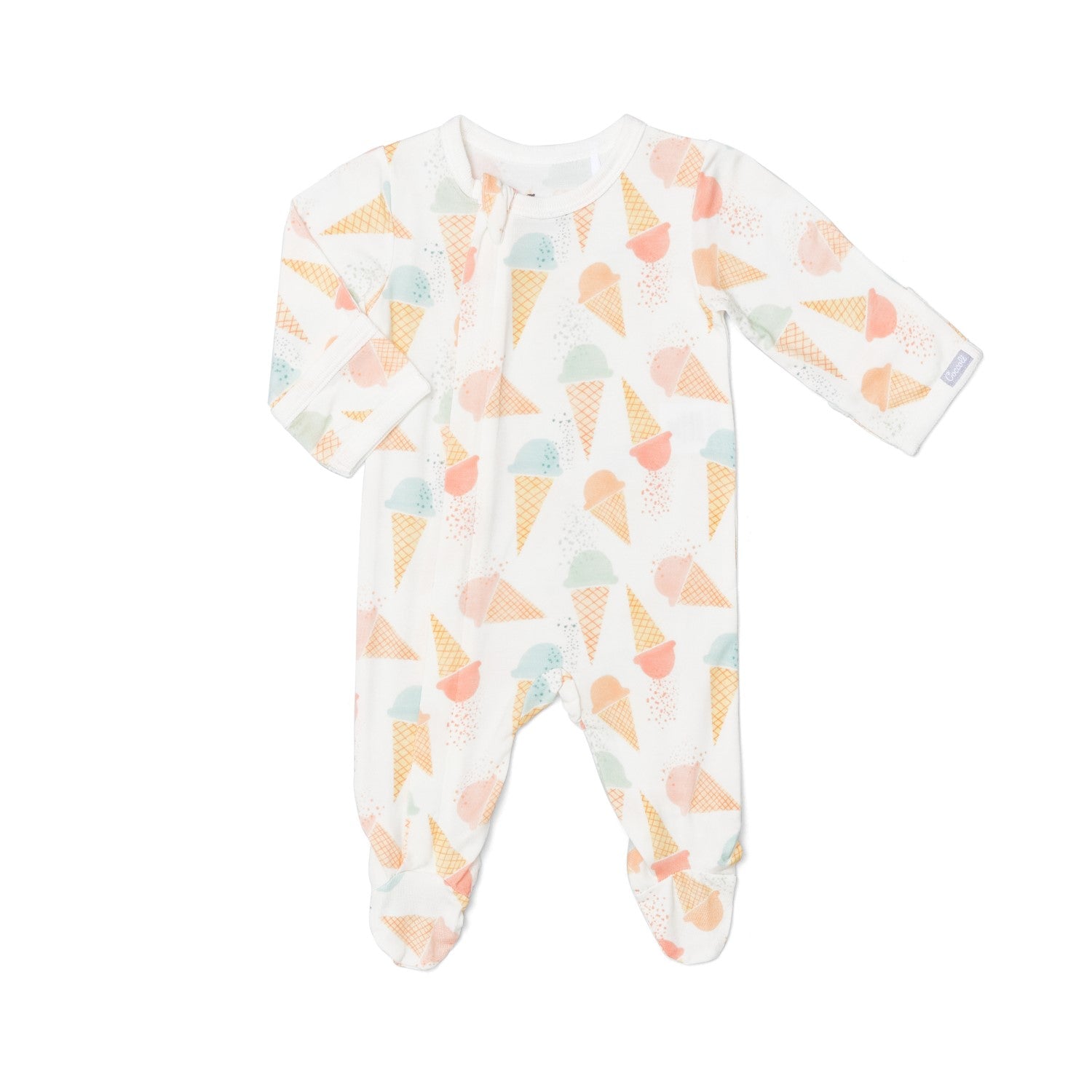ice cream baby footie