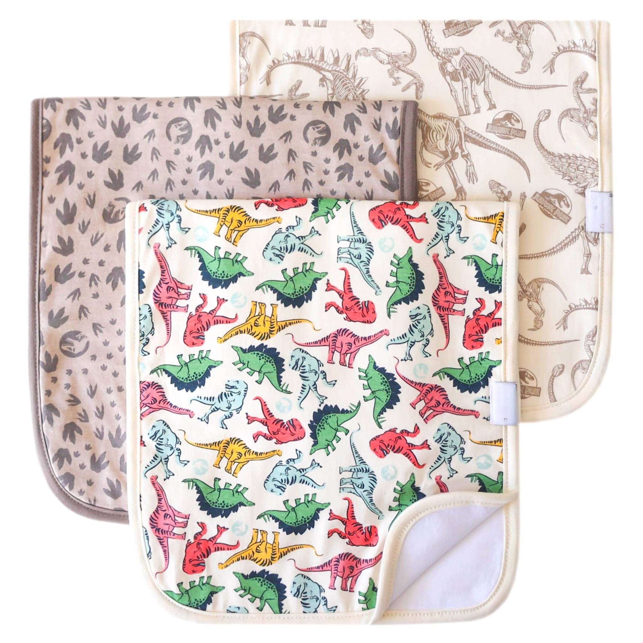 jurassic park burp cloth set