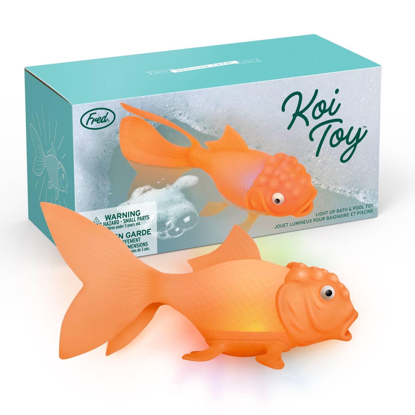 koi light up bath toy